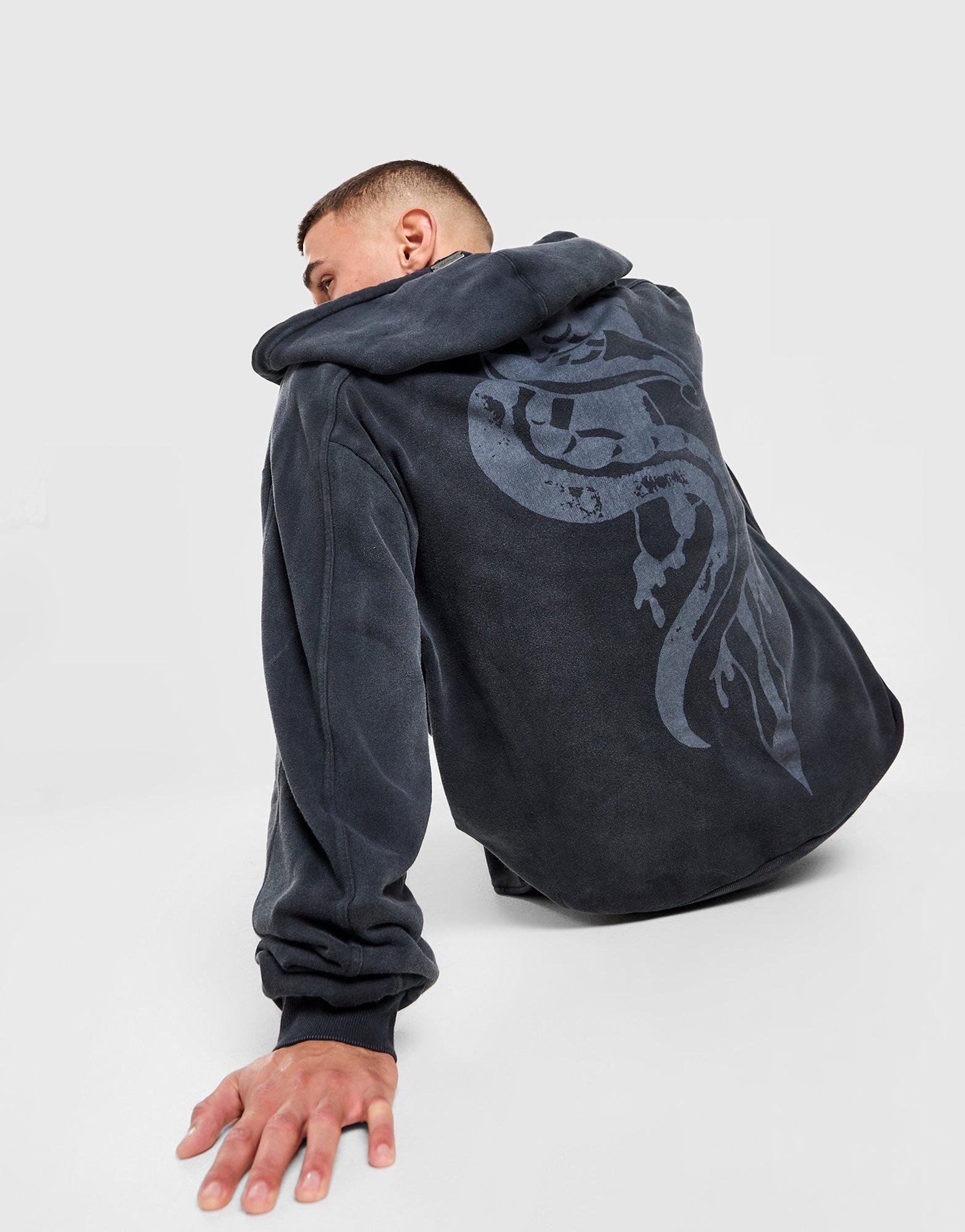 Ed Hardy Snake & Dragon Full Zip Hoodie