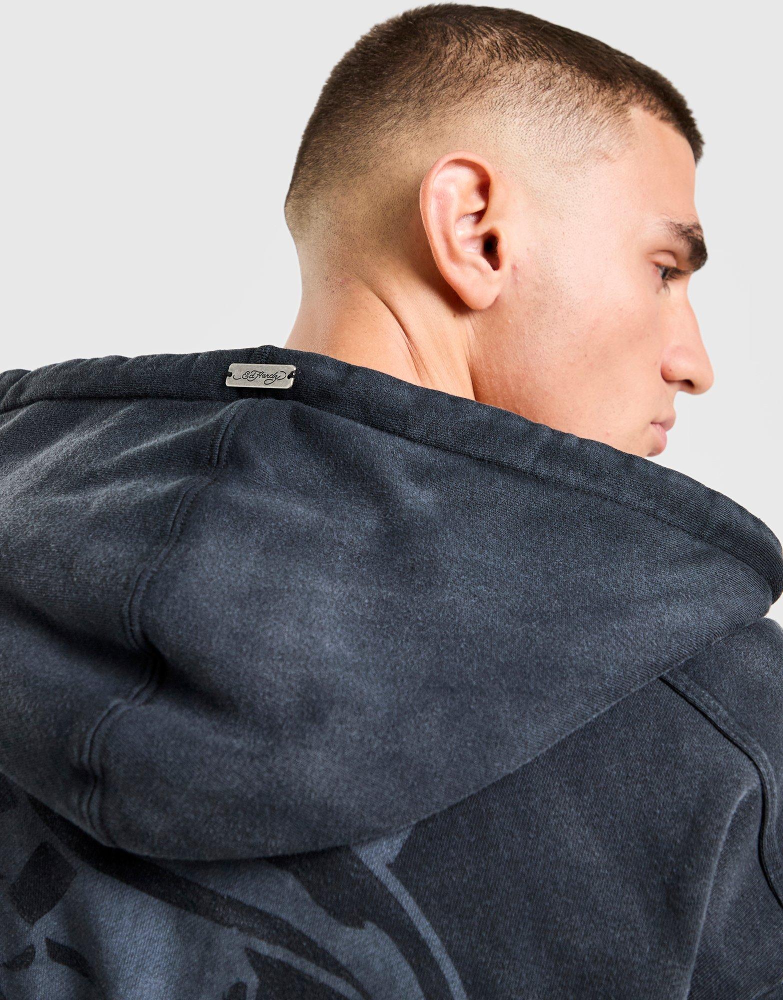 Ed Hardy Snake & Dragon Full Zip Hoodie