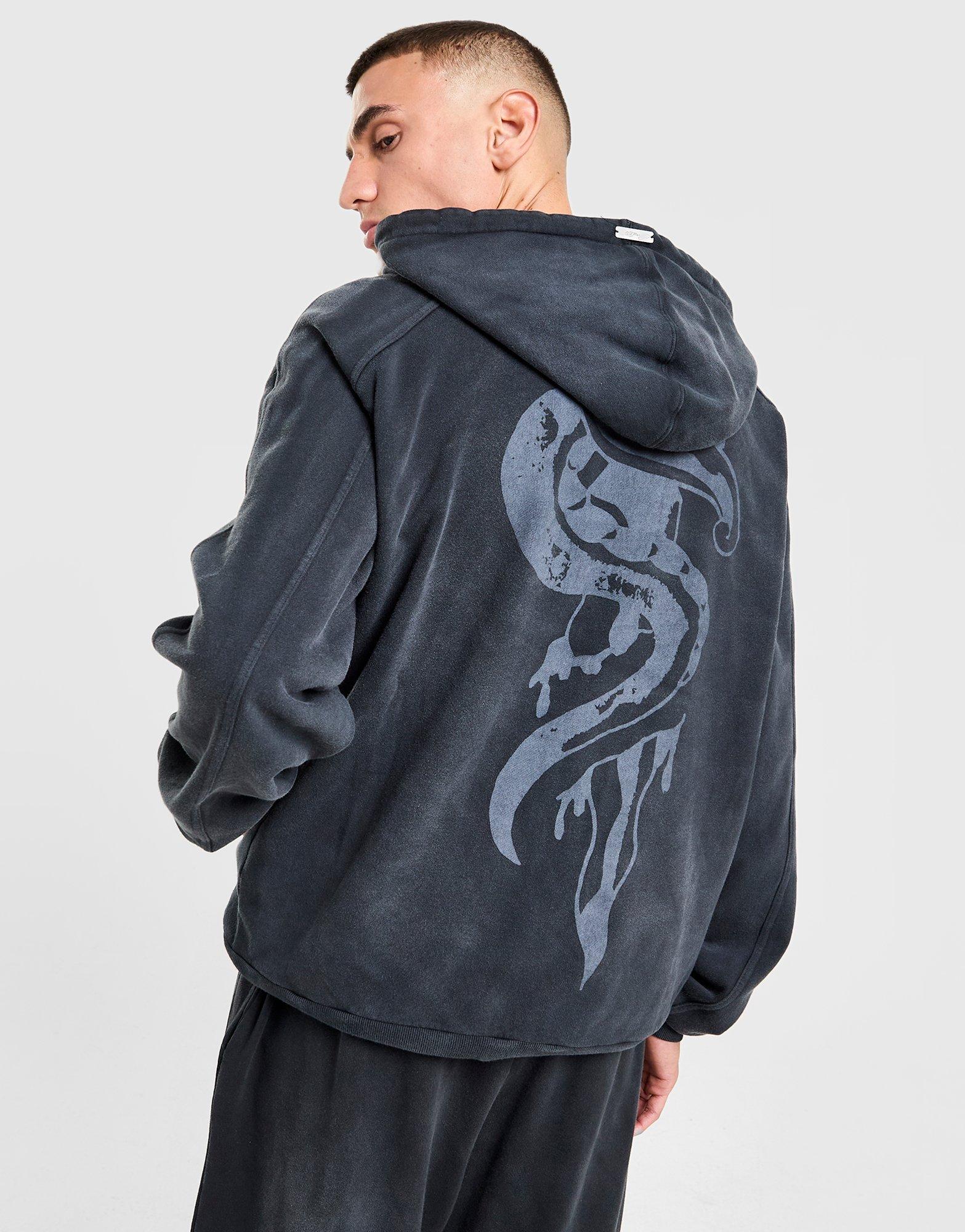 Ed Hardy Snake & Dragon Full Zip Hoodie