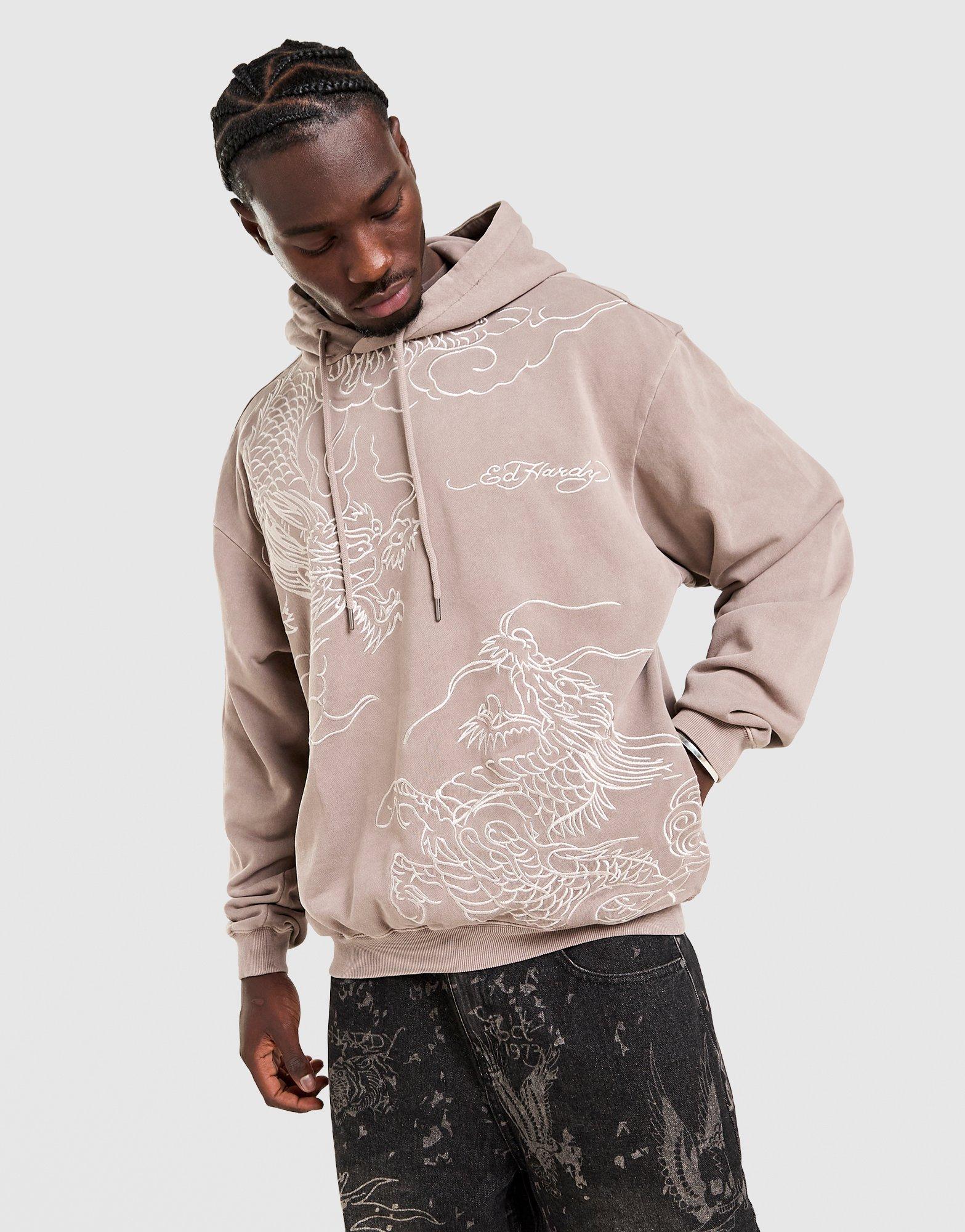 Ed Hardy Dragon All Over Print Hoodie