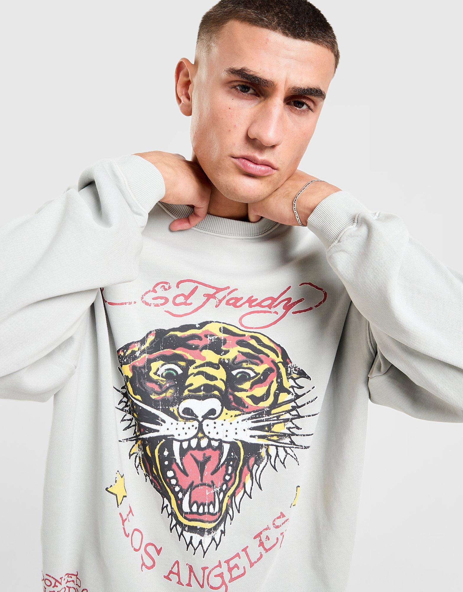 Ed Hardy Sweatshirt Tiiger Crew