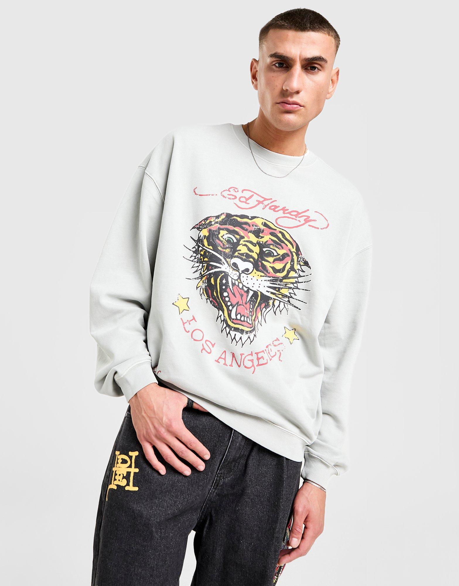 Ed Hardy Sweatshirt Tiiger Crew
