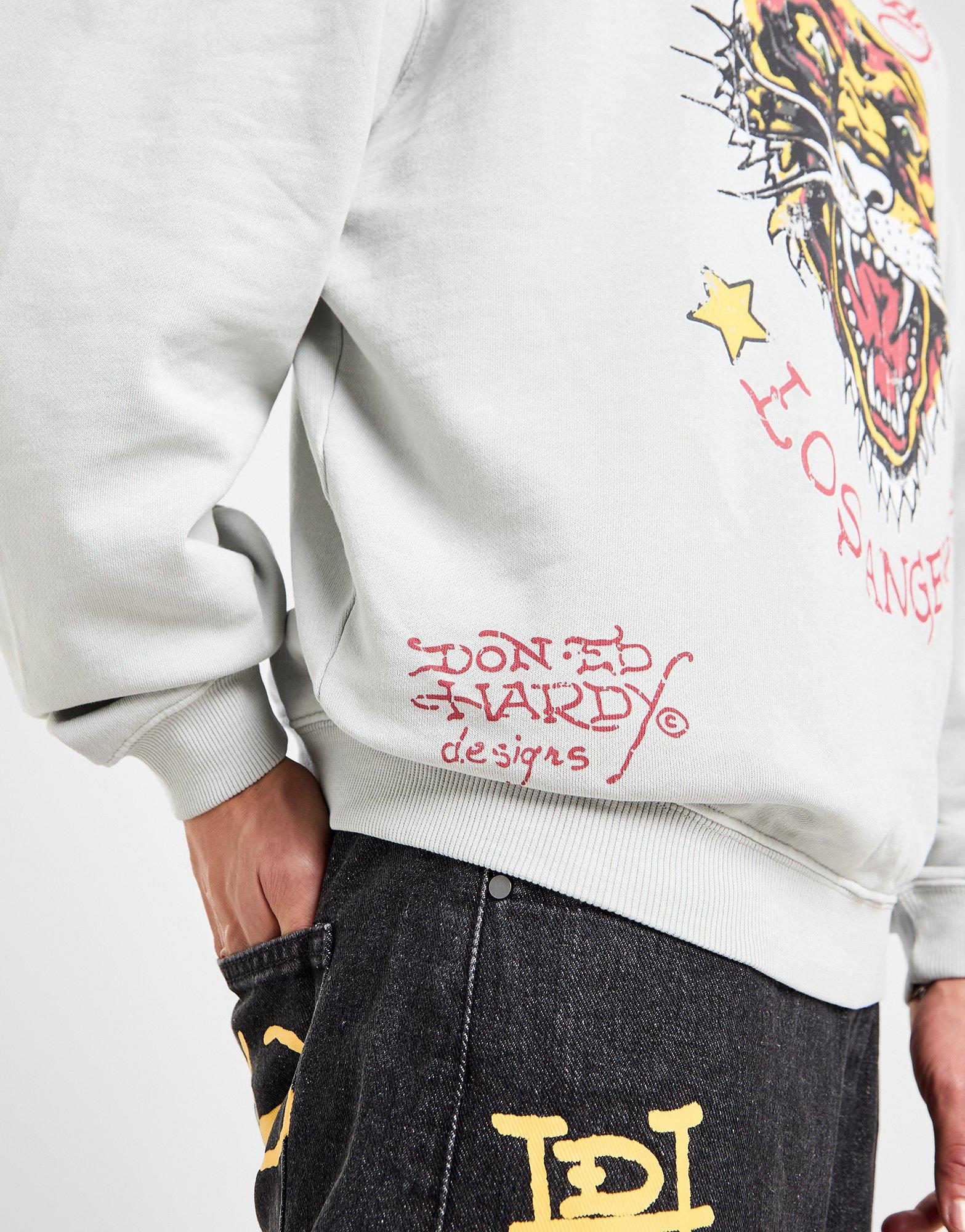 Ed Hardy Sweatshirt Tiiger Crew