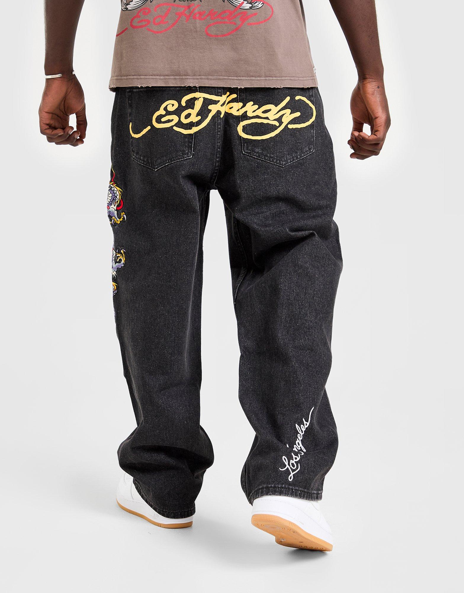 Ed Hardy Dragon Baggy Jeans