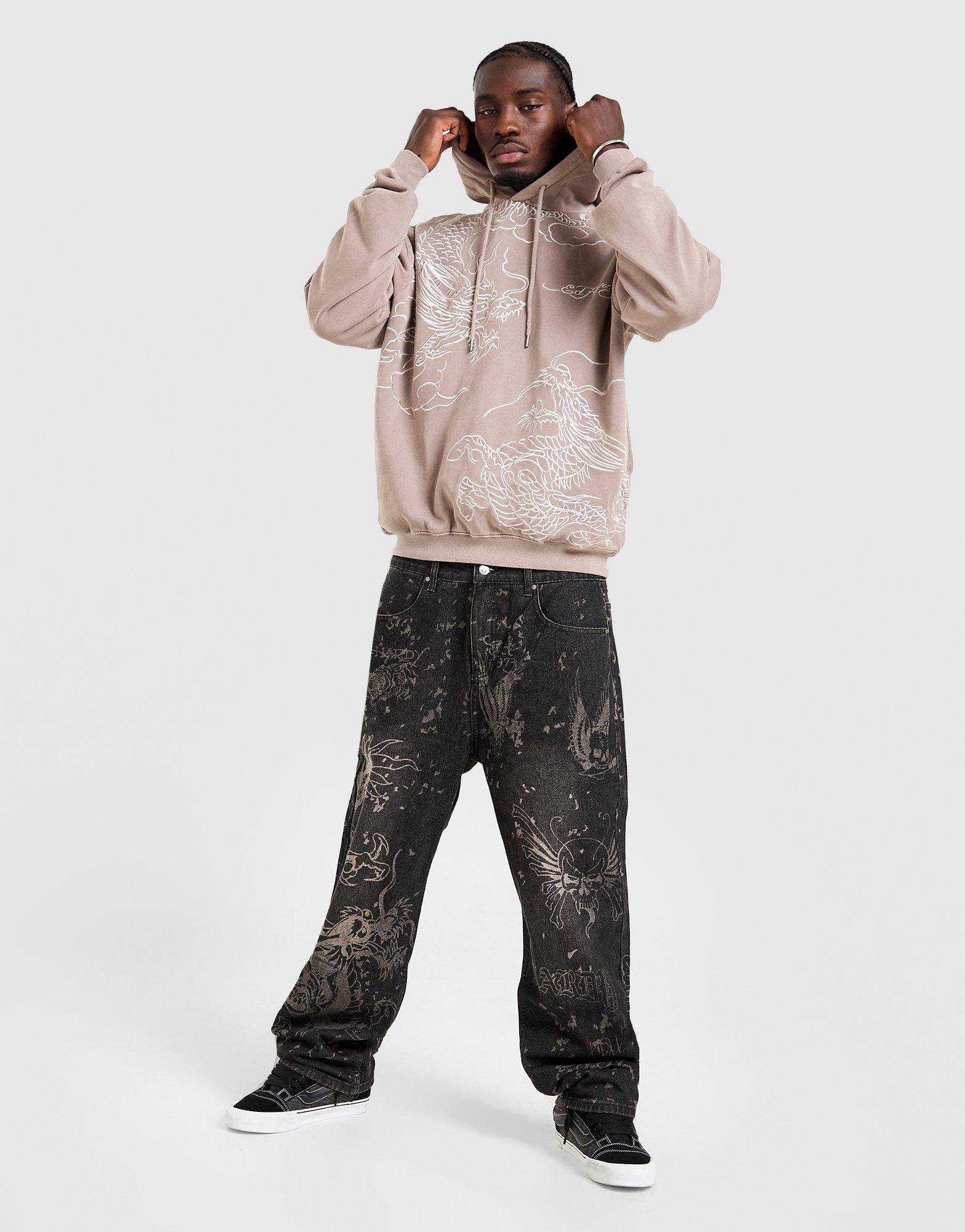 Ed Hardy Dragon All Over Print Jeans