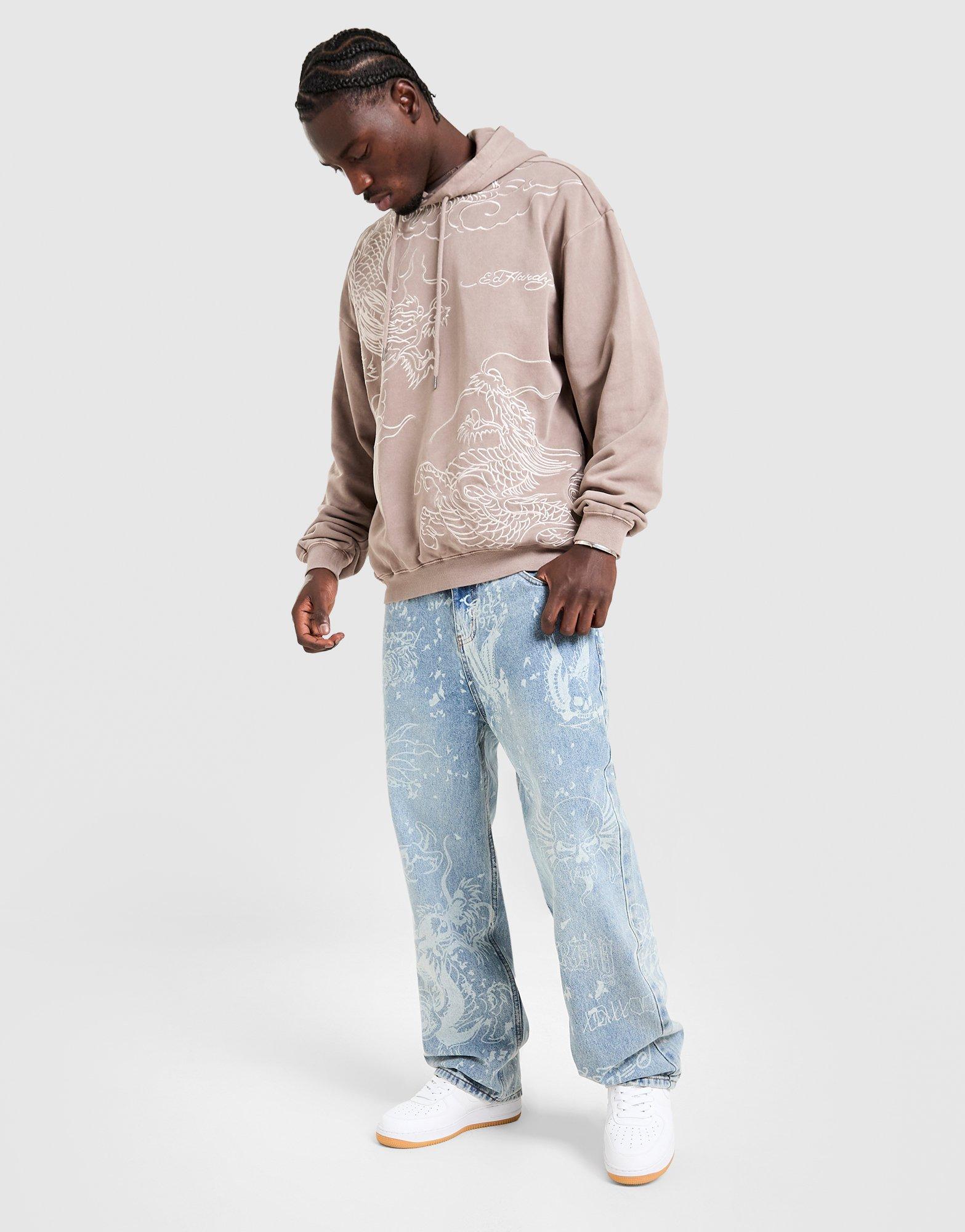 Ed Hardy Jean imprimé Dragon