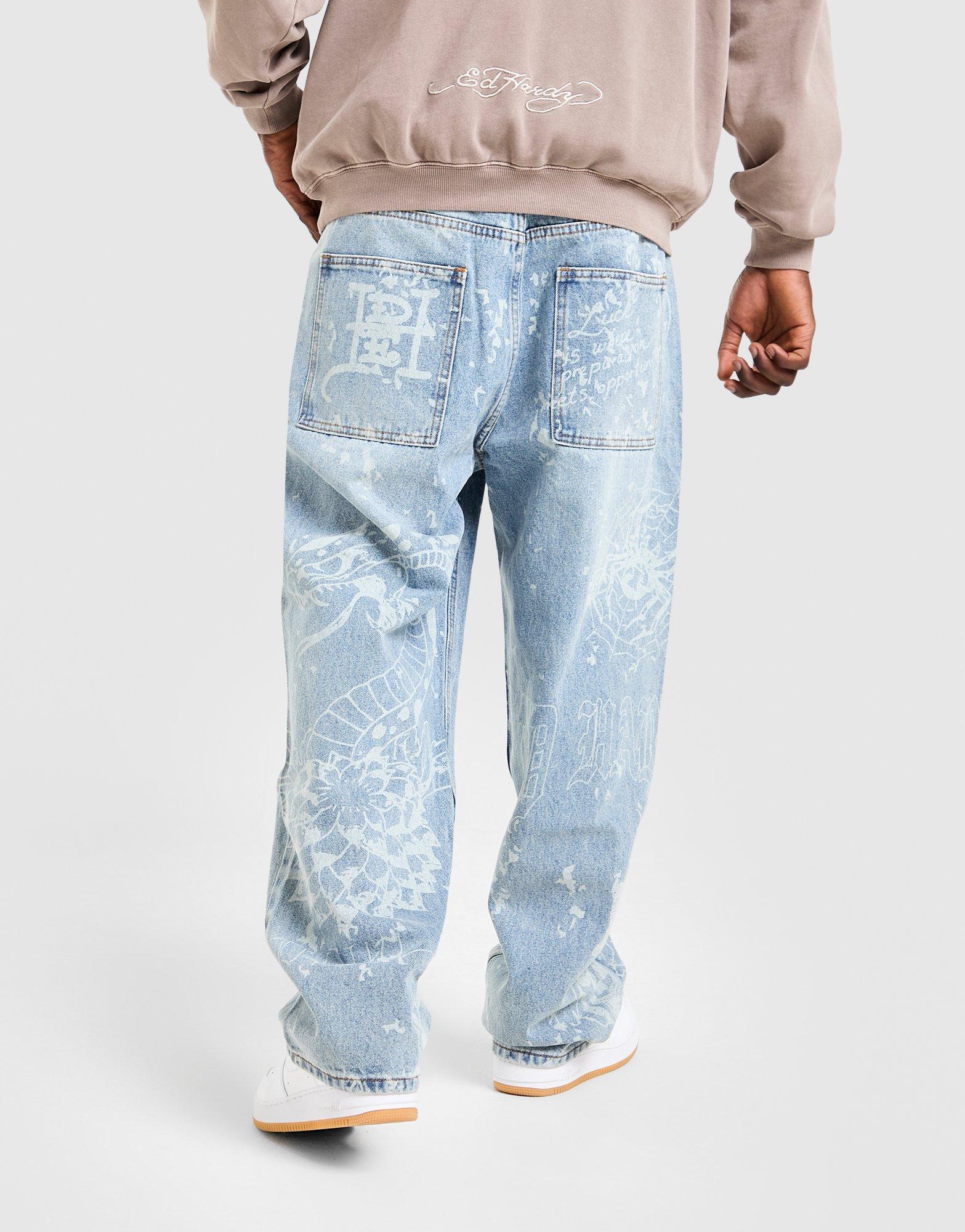 Ed Hardy Jean imprimé Dragon