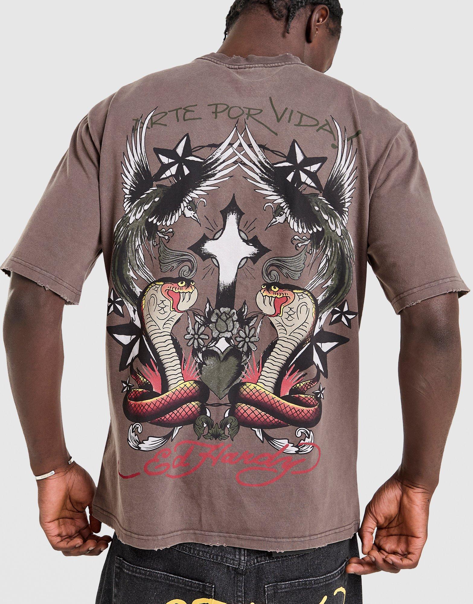 Ed Hardy Snake Back Vintage T-Shirt