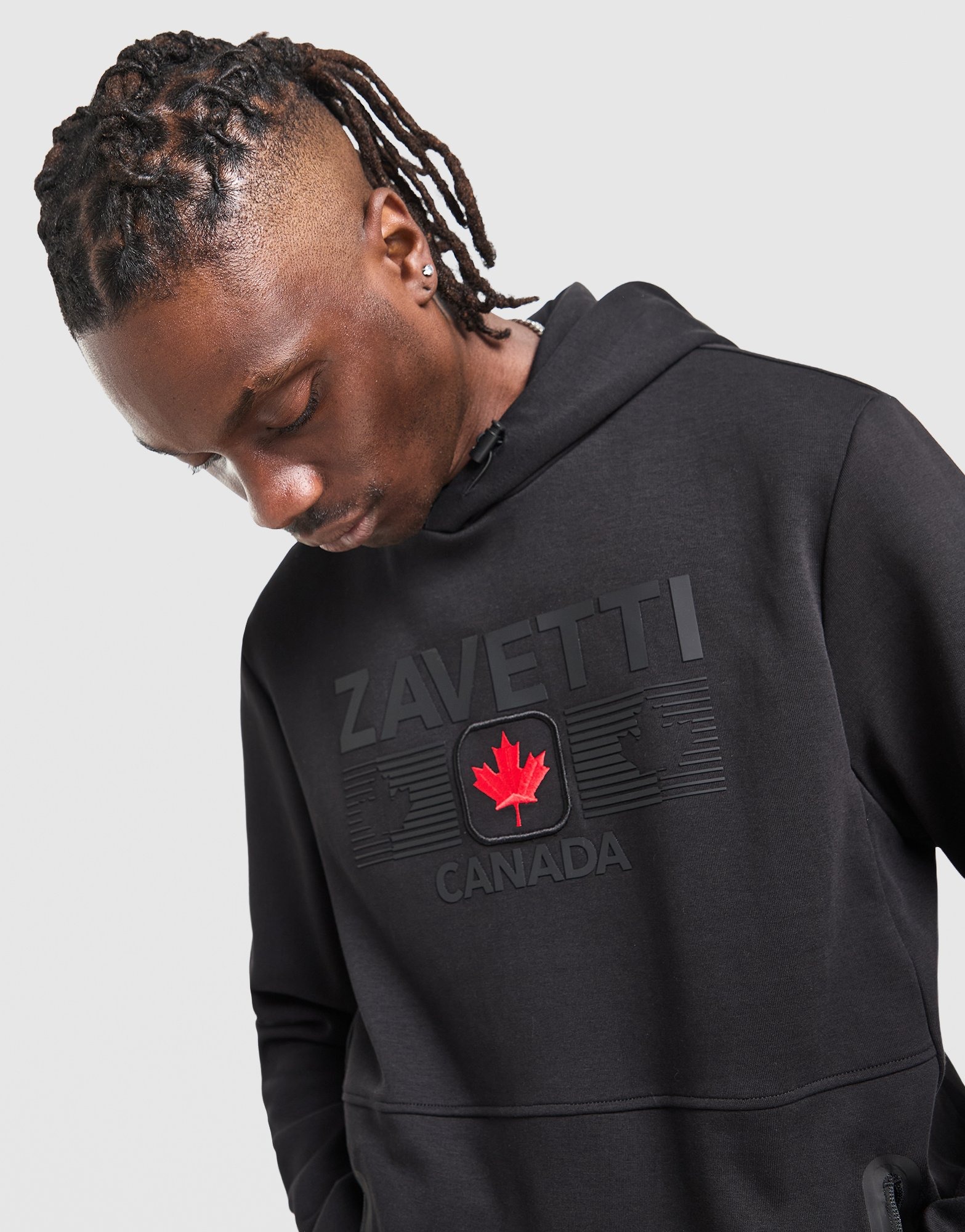 Black Zavetti Canada Cirico Overhead Hoodie - JD Sports Global