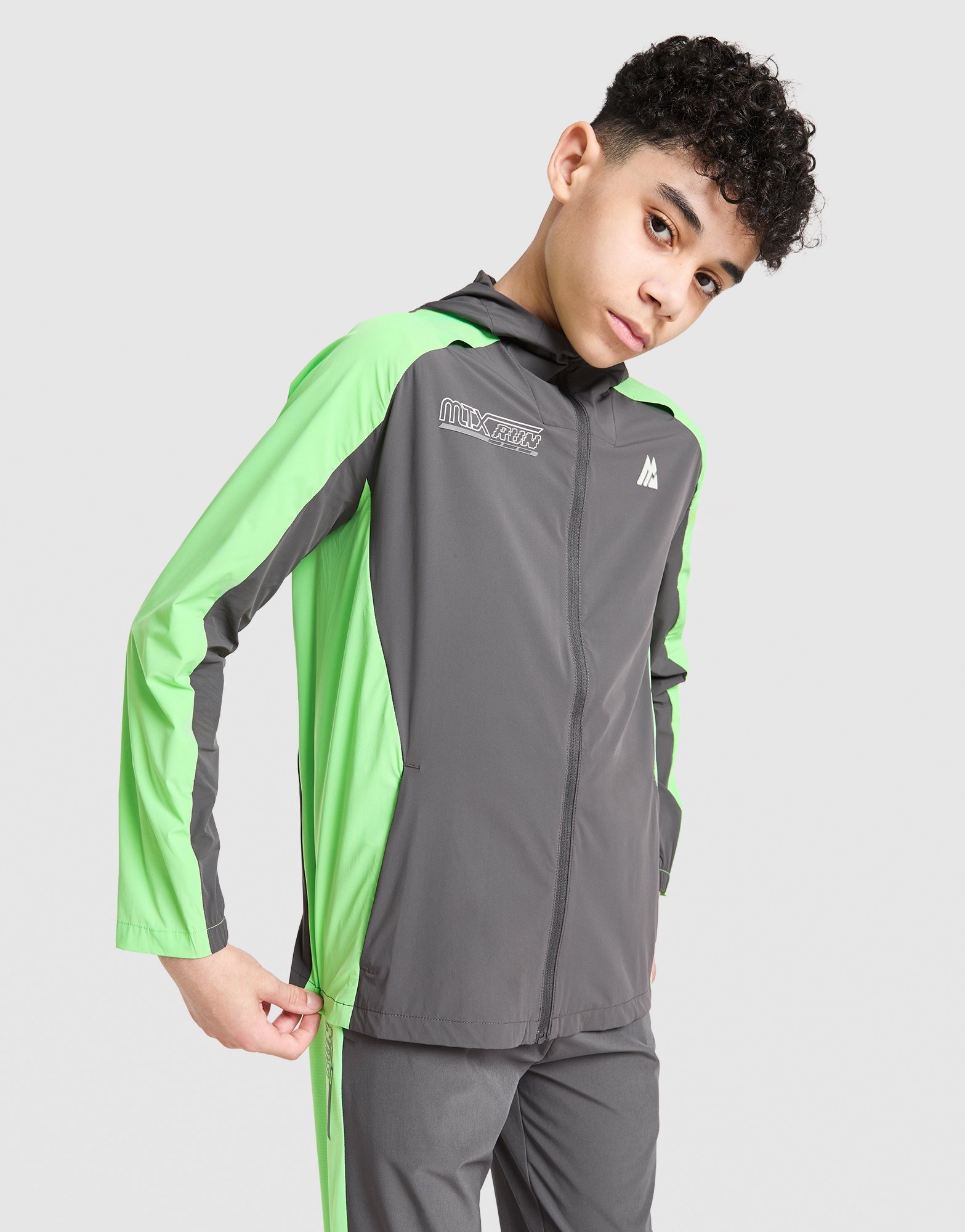 Grey MONTIREX MTX Run Windbreaker Jacket Junior - JD Sports Global