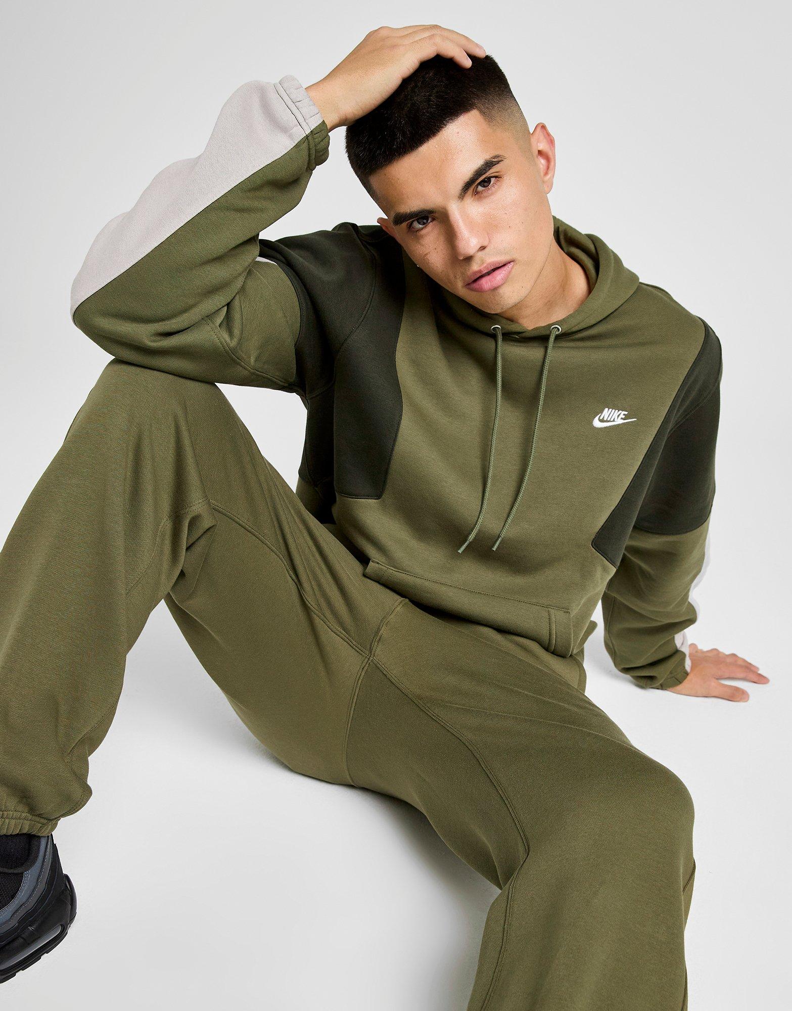 Nike Felpa con Cappuccio Colour Block Club Fleece