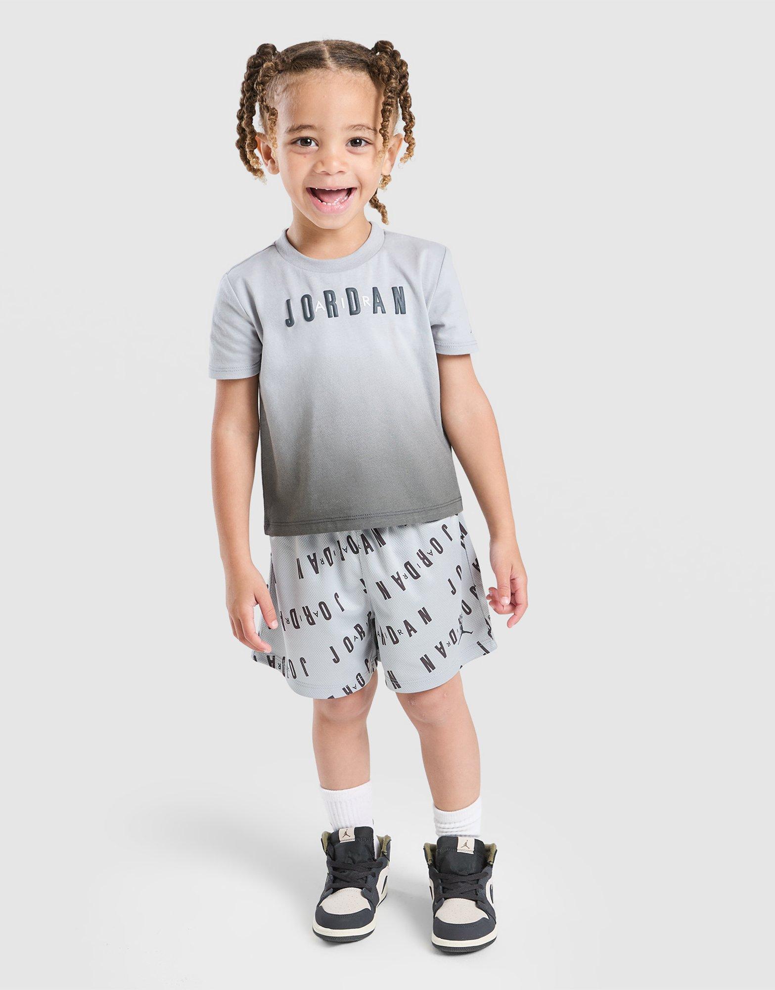 Jordan All Over Print T-Shirt/Shorts Set Children
