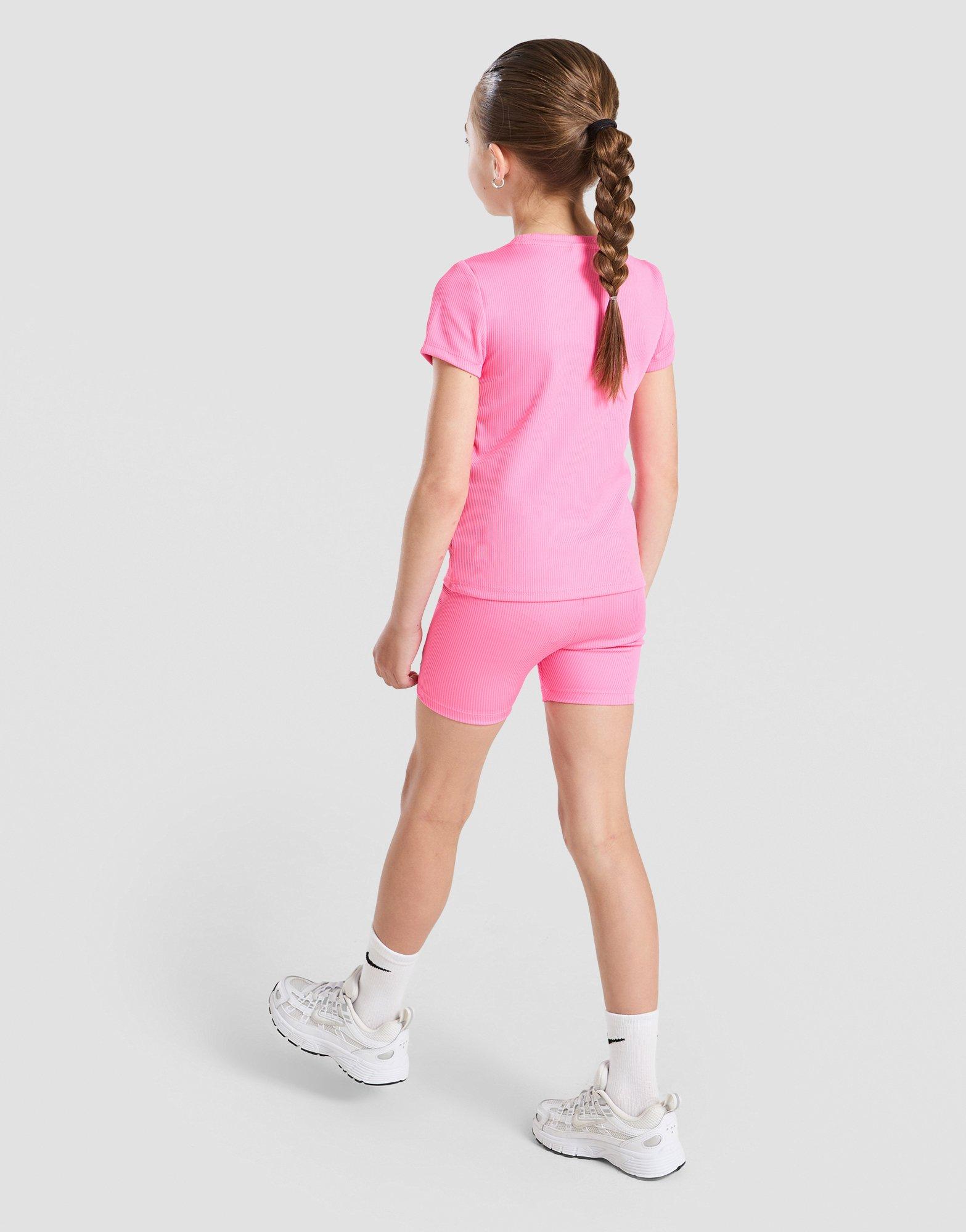 Nike Girls' Ribbed T-Shirt/Shorts Set Children
