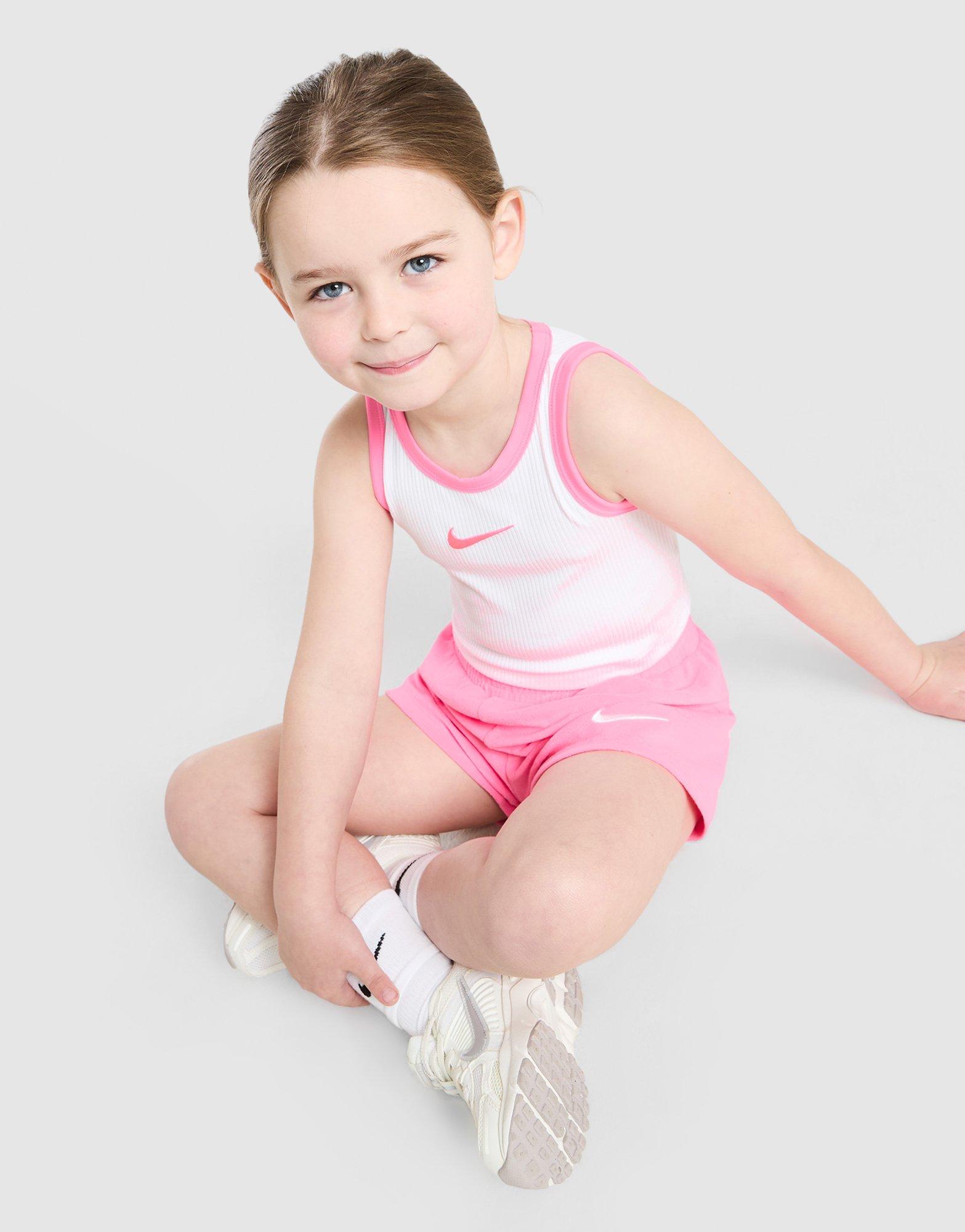 Nike Girls' Ribbed Vest/Running Shorts Set Children