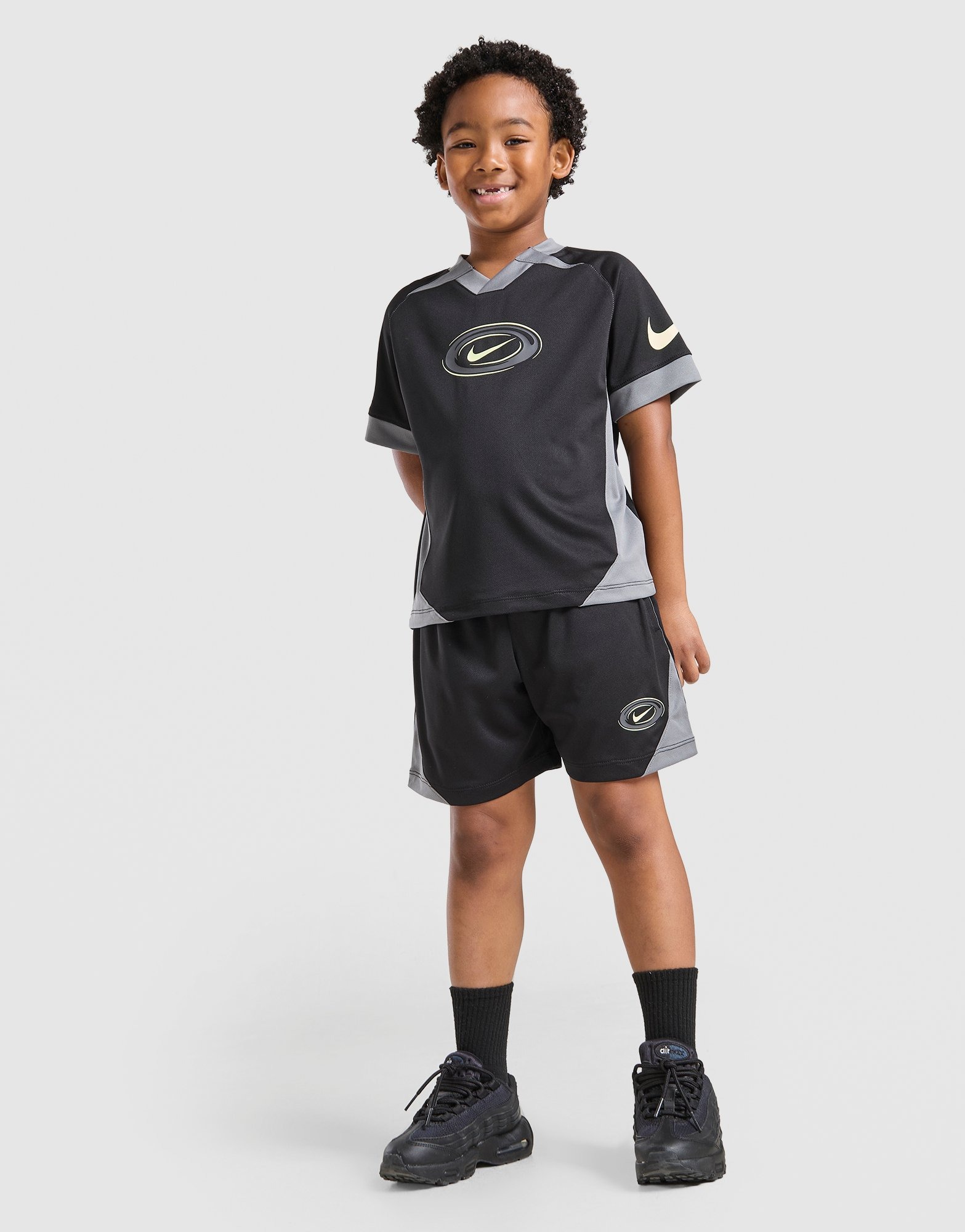 Black Nike Football T-Shirt/Shorts Set Children | JD Sports UK