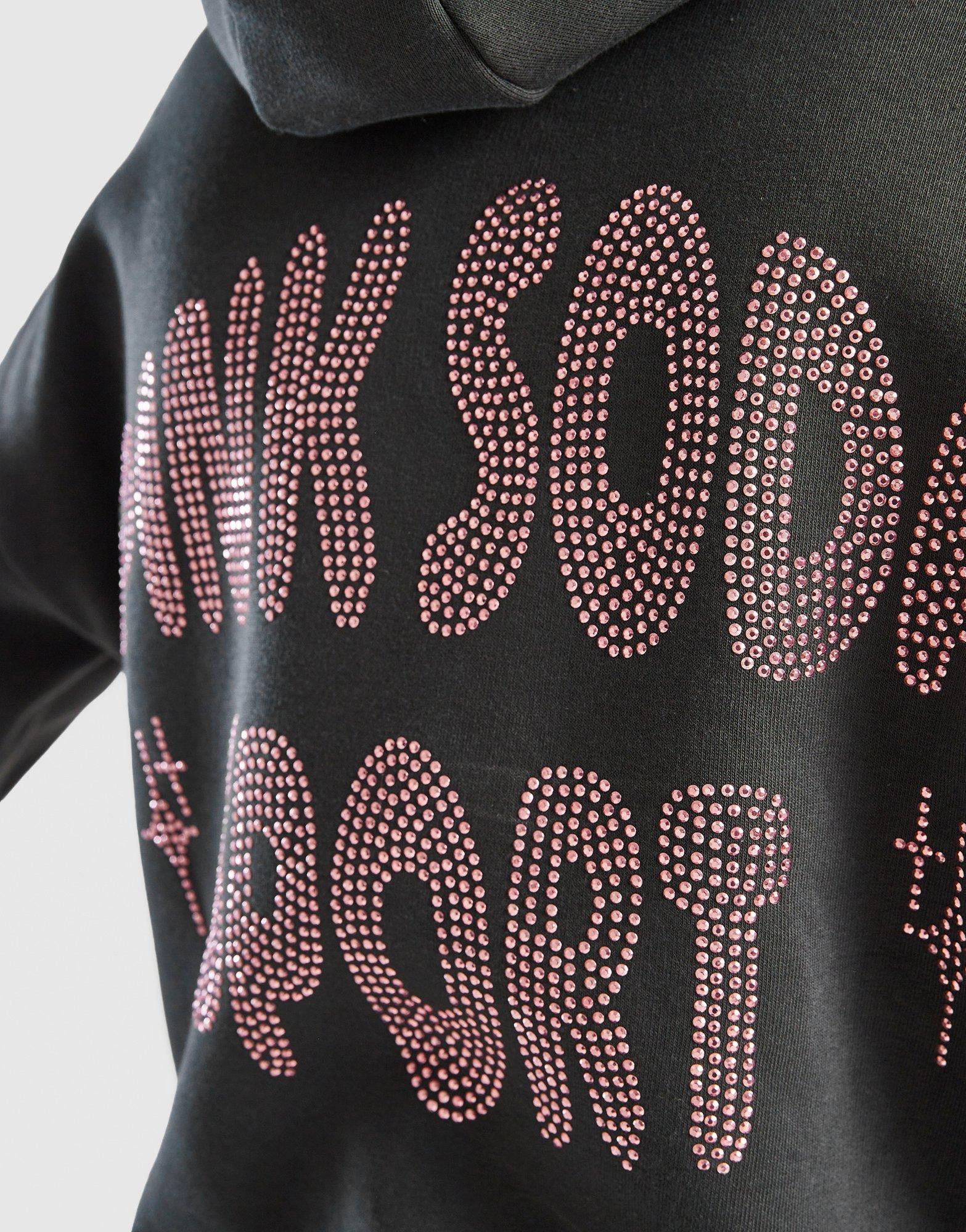 Pink Soda Sport Girls' Rhinestone Overhead Hoodie Junior