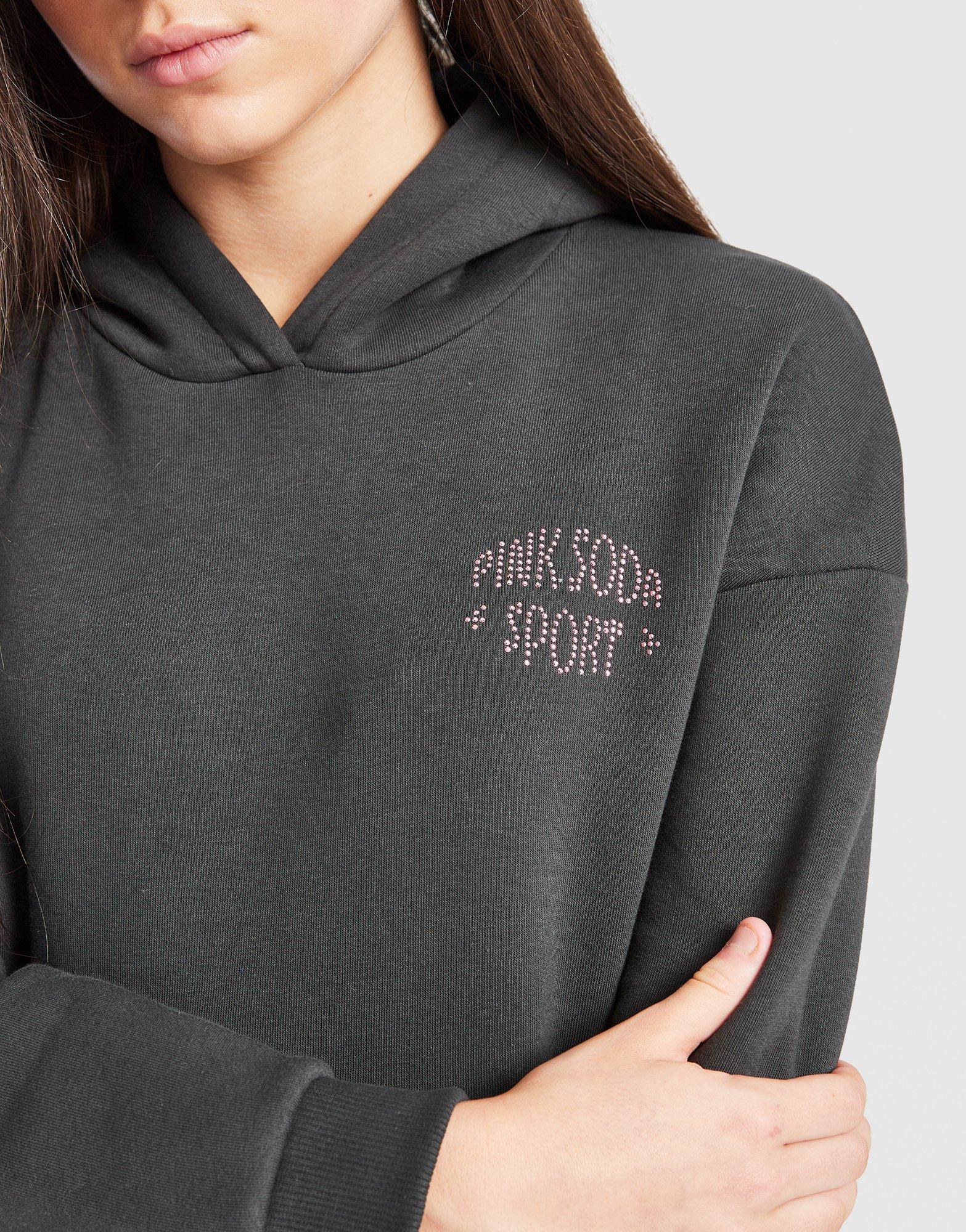Pink Soda Sport Girls' Rhinestone Overhead Hoodie Junior