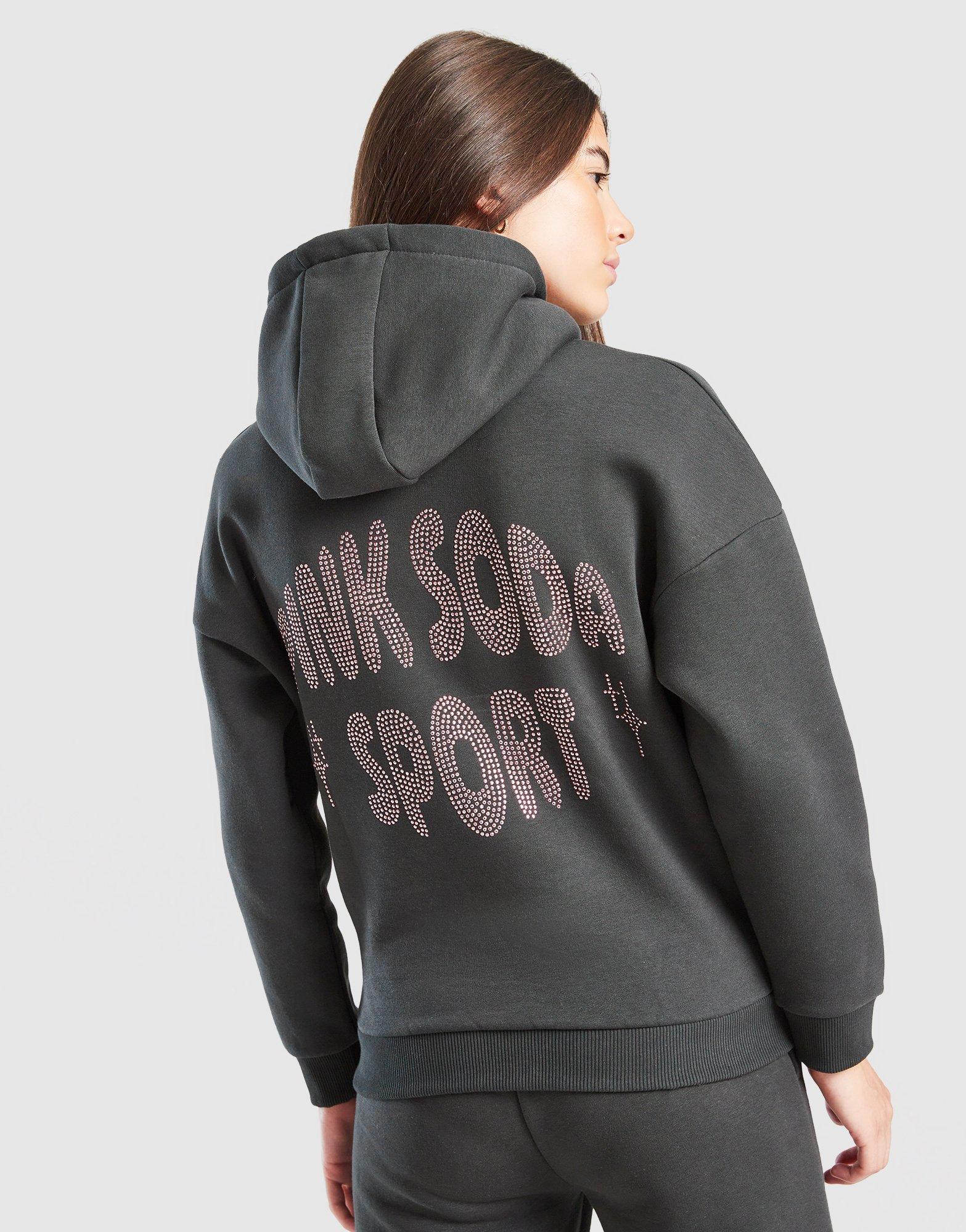 Pink Soda Sport Girls' Rhinestone Overhead Hoodie Junior