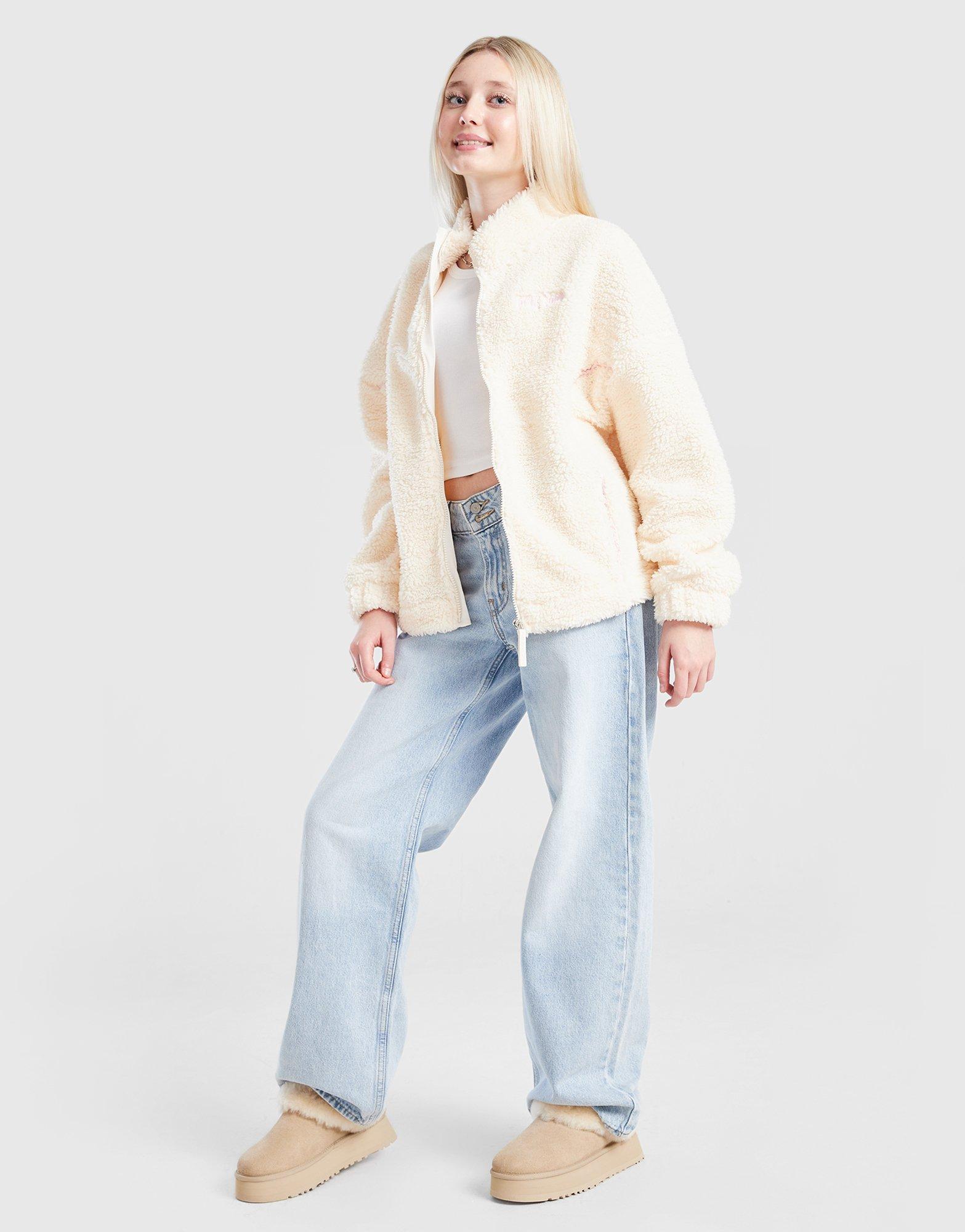 Pink Soda Sport Girls' Borg Full Zip Fleece Junior