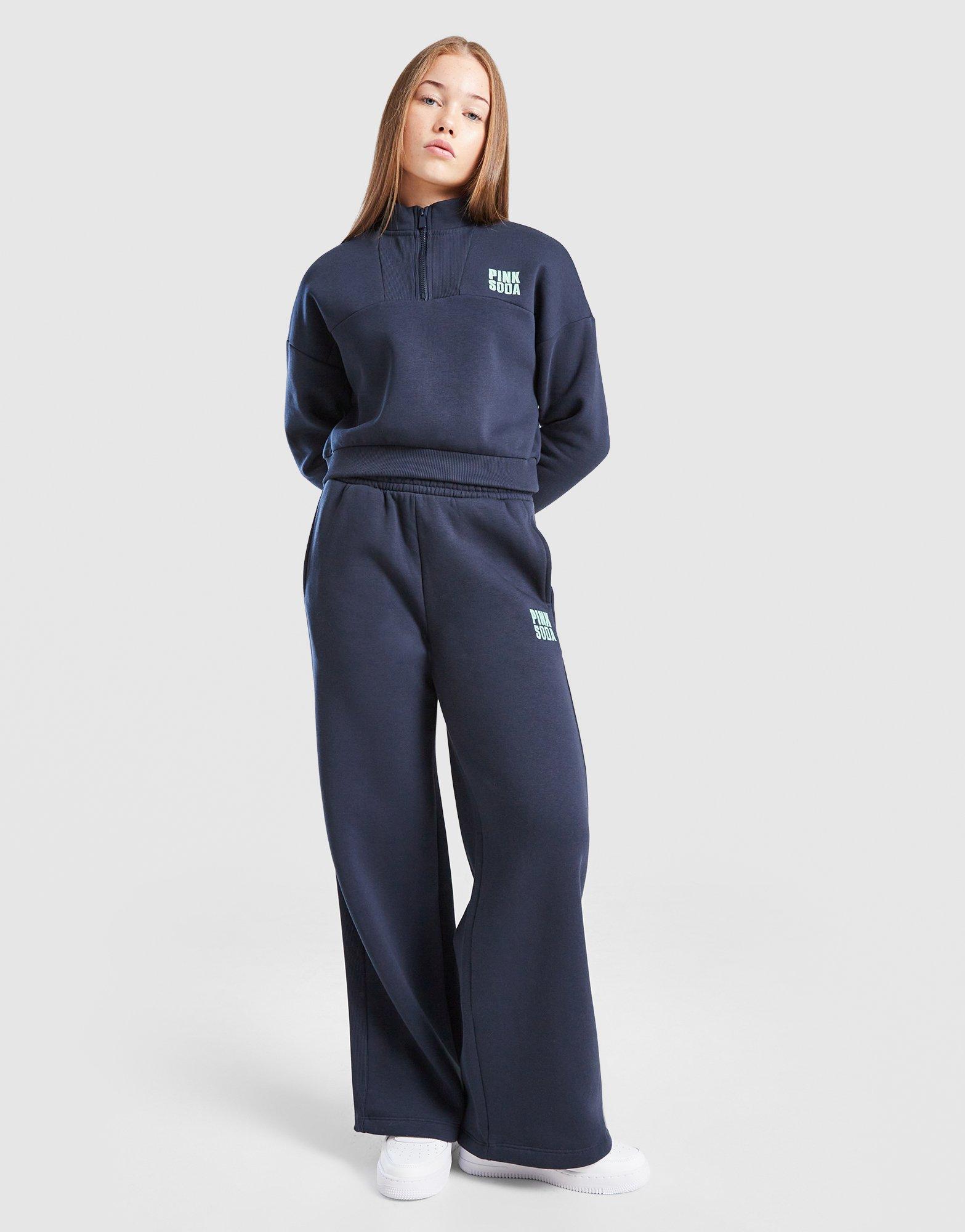 Pink Soda Sport Girls' Lila Crop 1/4 Zip Top Junior