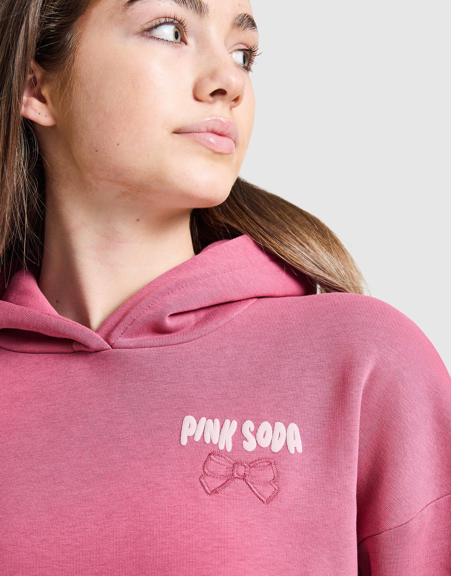 Pink Soda Sport Girls' Applique Bow Hoodie Junior