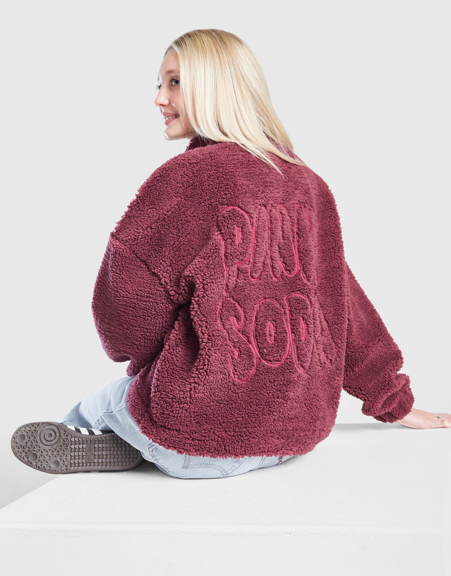 Pink Soda Sport Girls' Borg Full Zip Fleece Junior