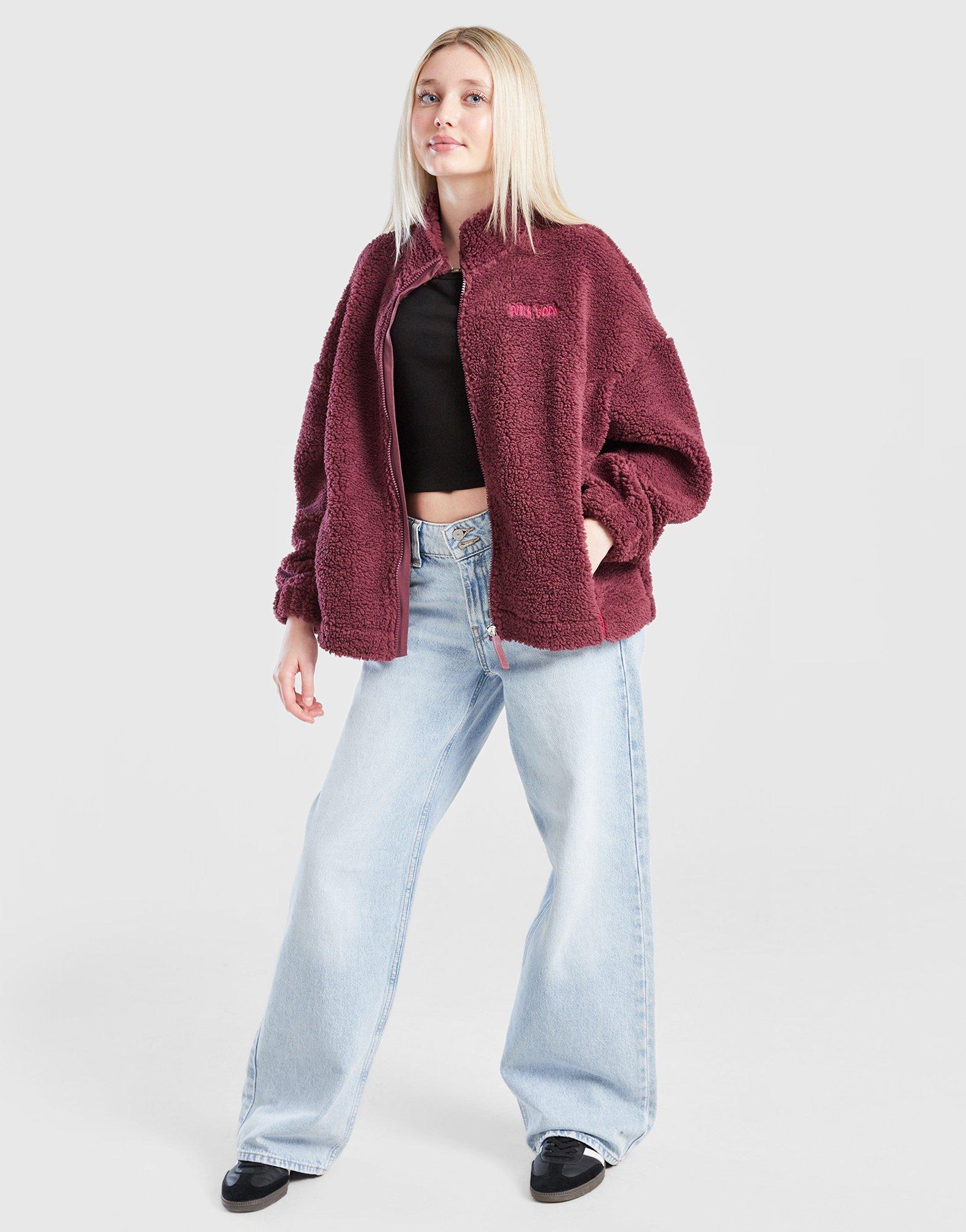 Pink Soda Sport Girls' Borg Full Zip Fleece Junior