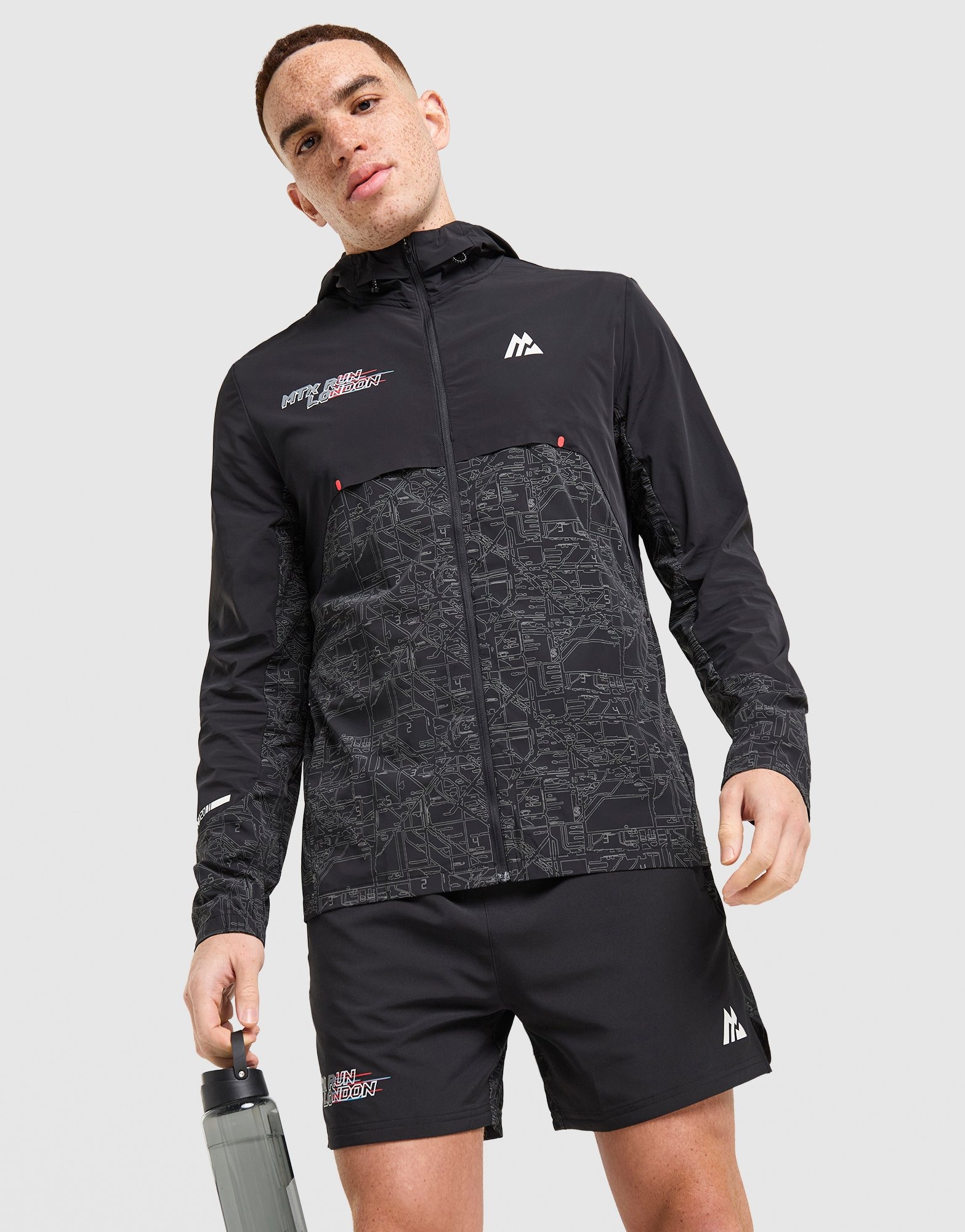 Black MONTIREX MTX Run City London Jacket | JD Sports UK
