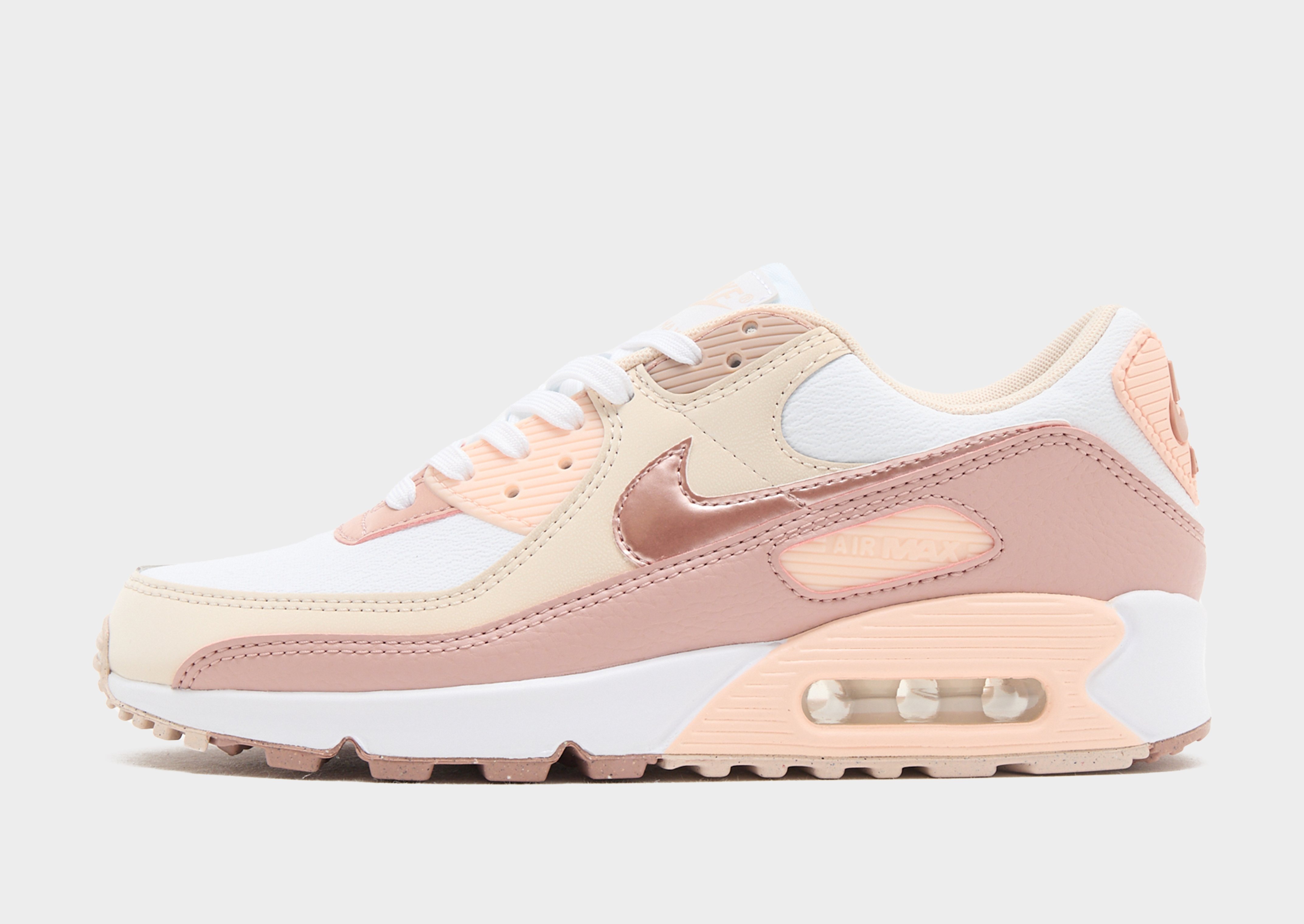 新品Nike Air Max 90 Women's 24cm ¥16500 Women's shoes Nike W Air Max 90 White/ Light Silver-Aster Pink