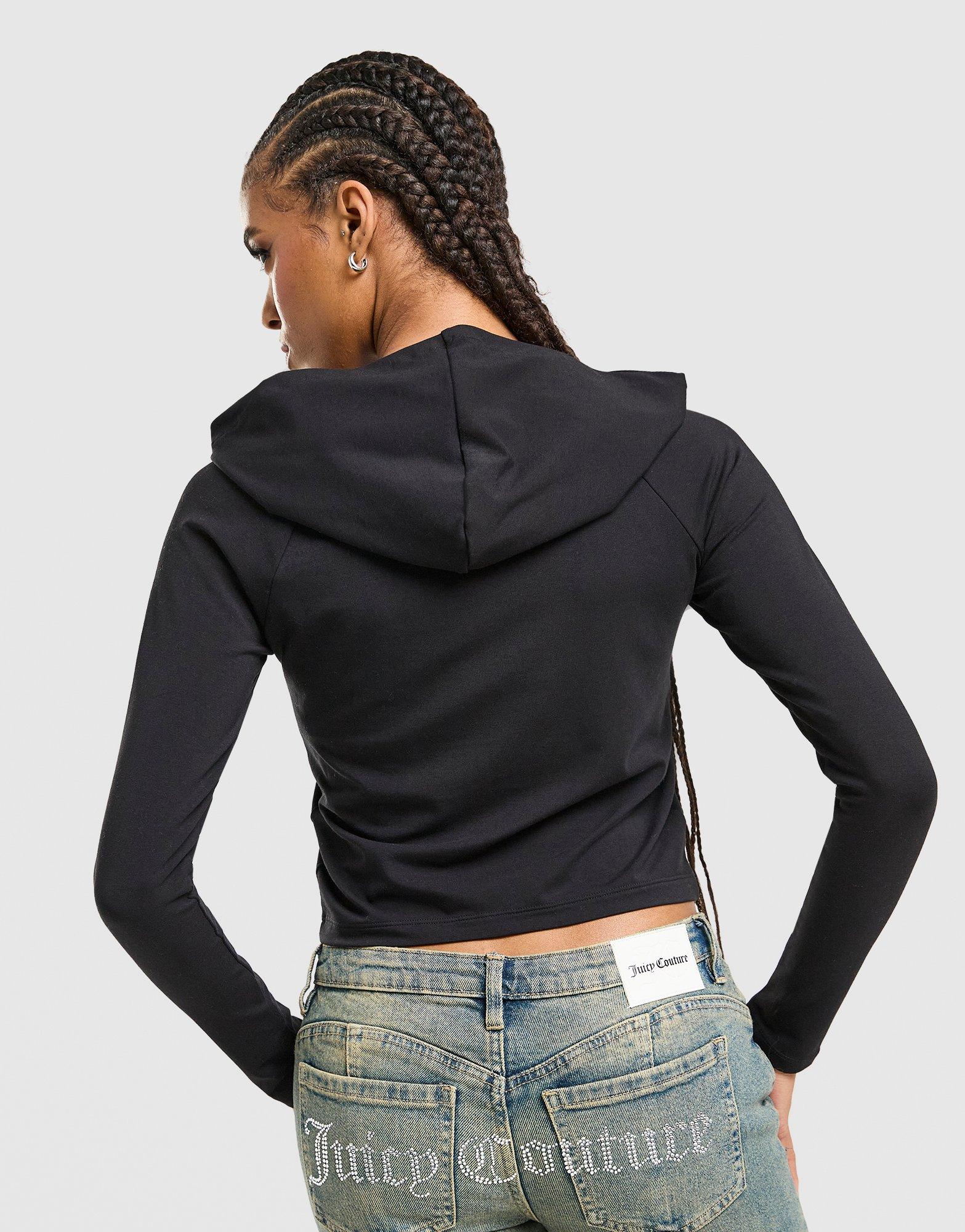 JUICY COUTURE Logo Jersey Full Zip Hoodie