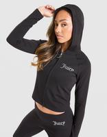 JUICY COUTURE Felpa con Cappuccio Full Zip Logo Jersey