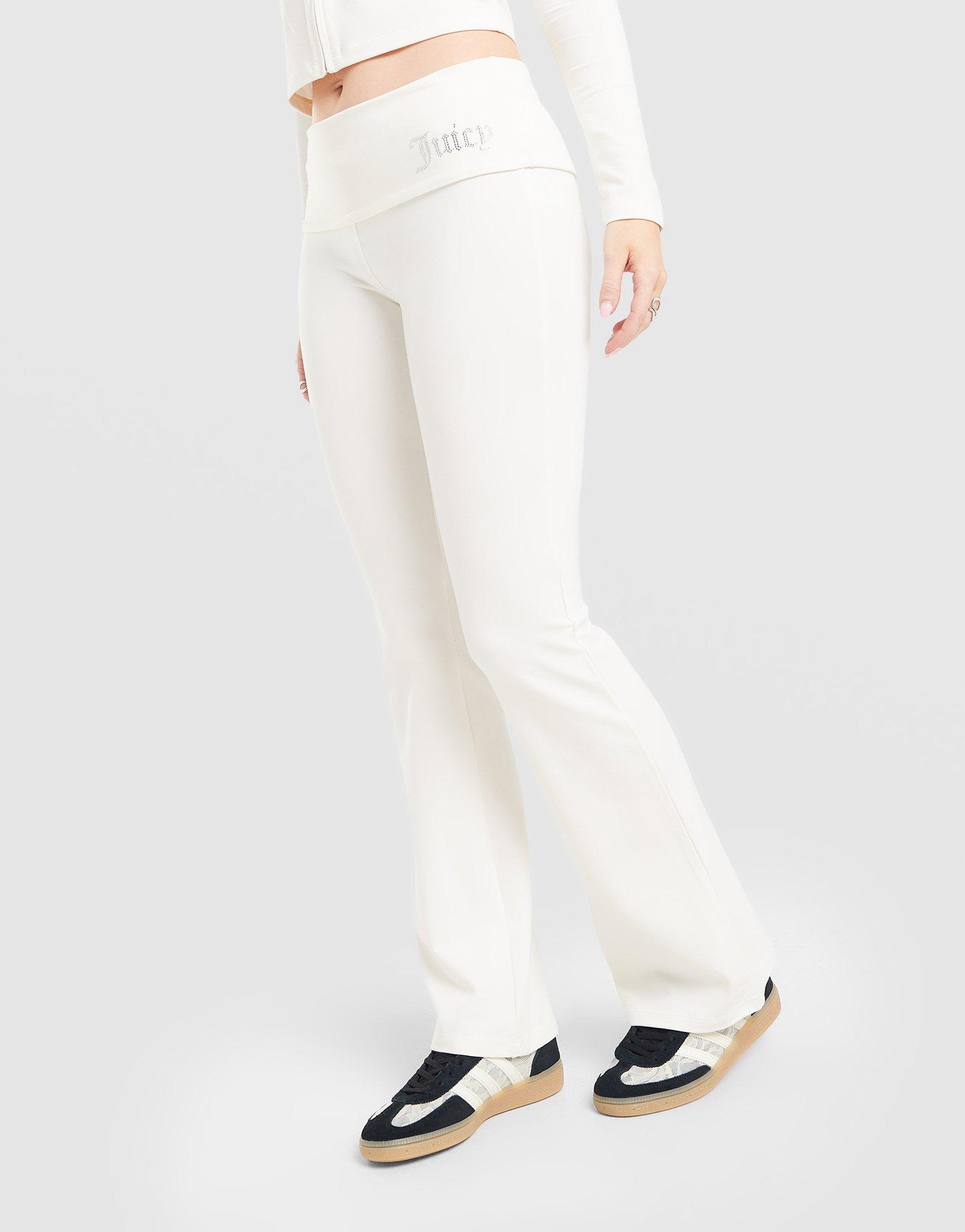 JUICY COUTURE Logo Fold Over Flare Leggings