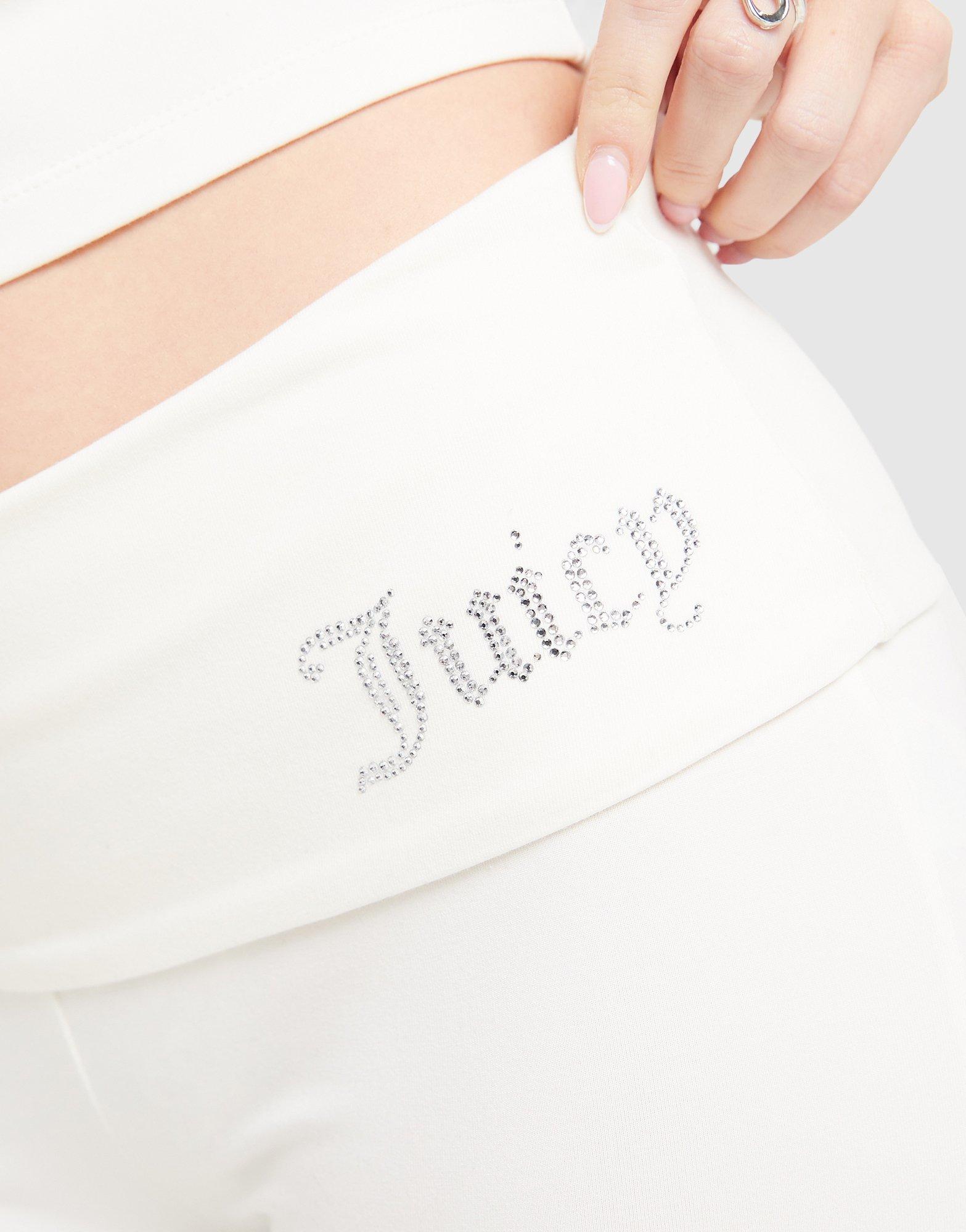 JUICY COUTURE Logo Fold Over Flare Leggings