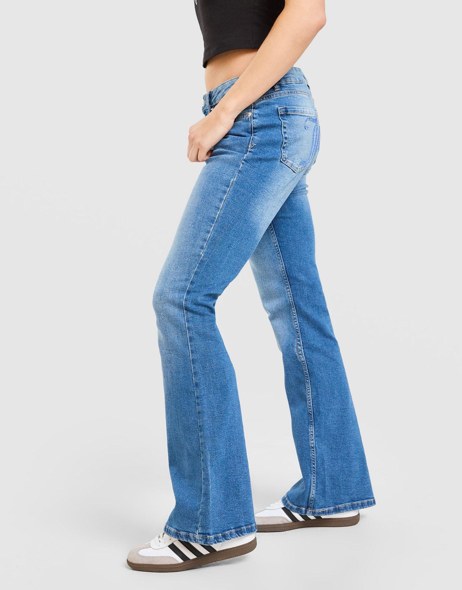 JUICY COUTURE Low Rise Diamante Denim Jeans