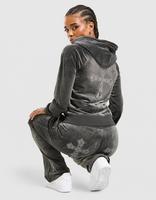 JUICY COUTURE Felpa con Cappuccio Cross Wash Velour
