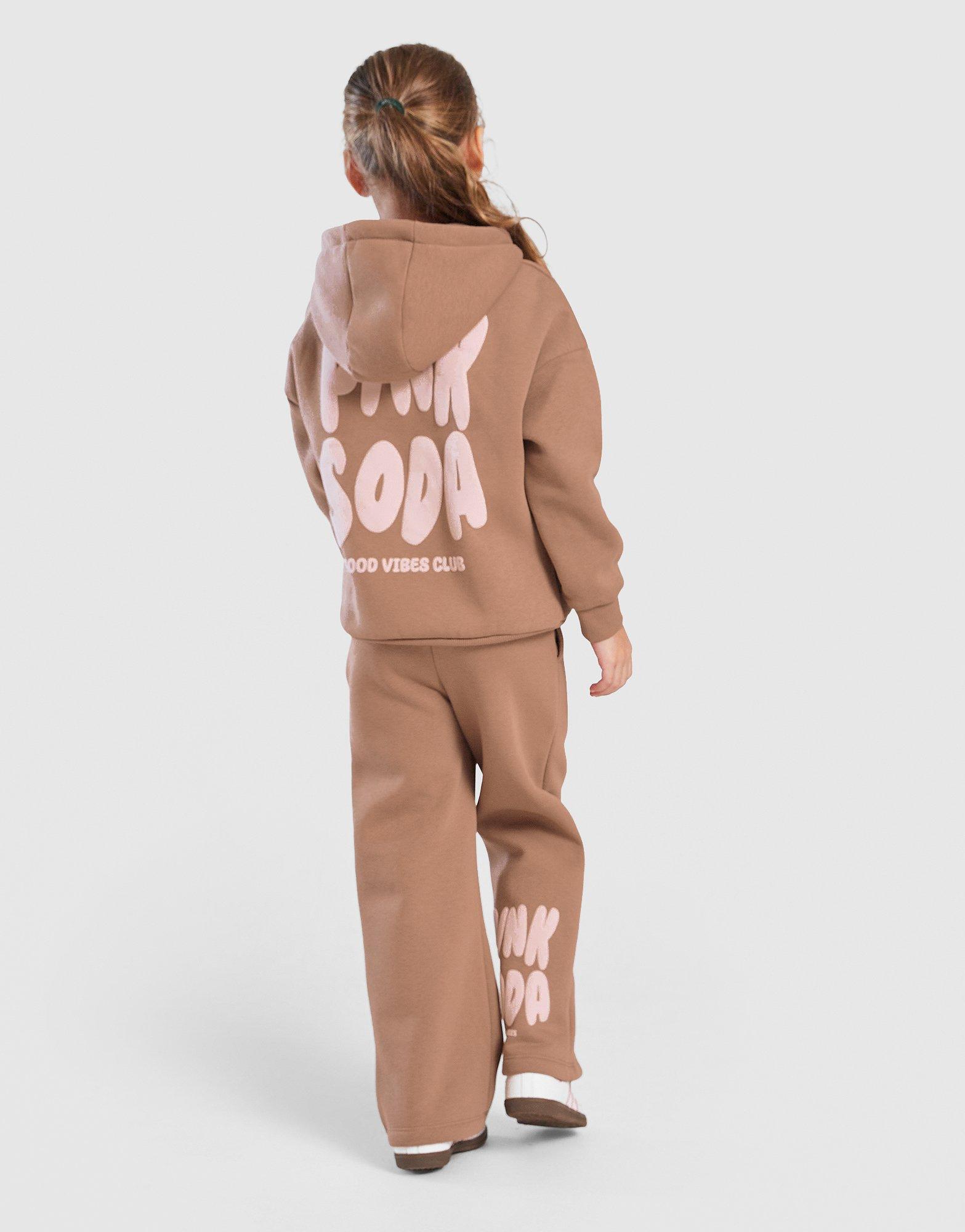 Pink Soda Sport Girls' Mix Hoodie Tracksuit Children