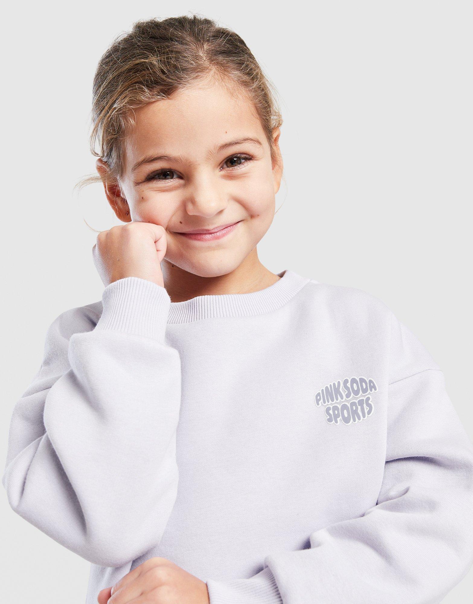 Pink Soda Sport Girls' Scribble Crew Tracksuit Children