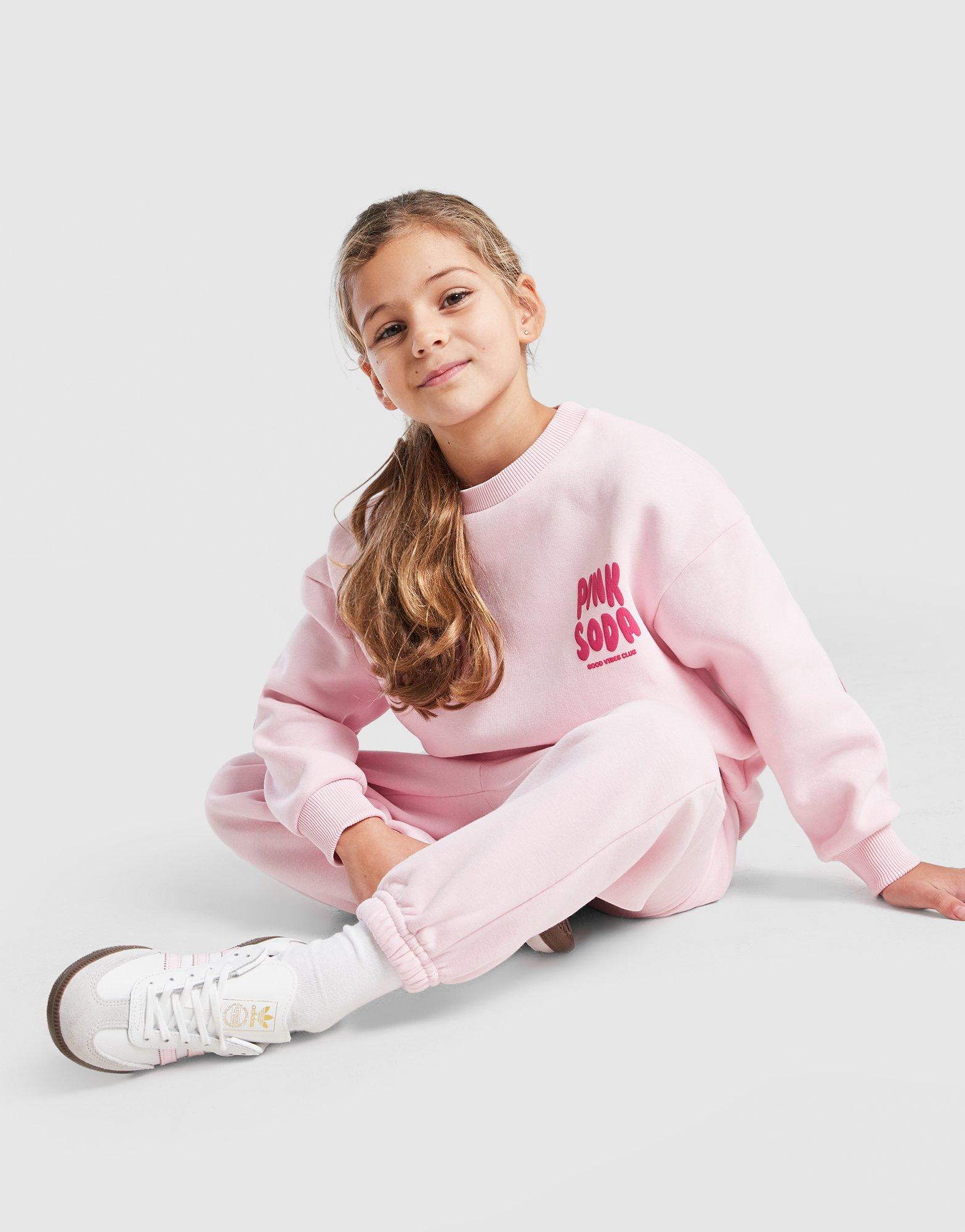 Pink Soda Sport Girls' Crew Tracksuit Children