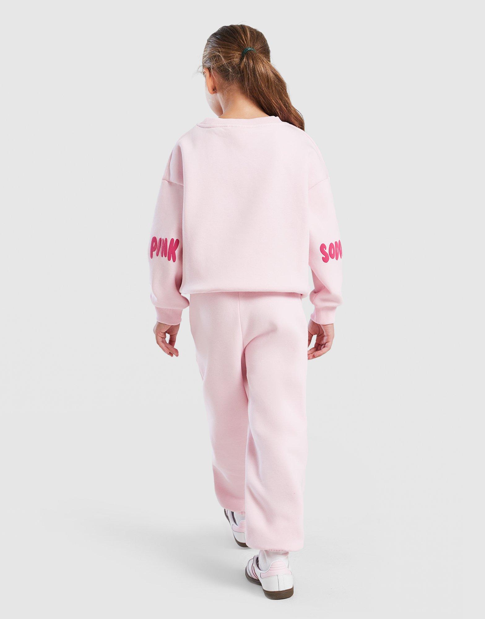 Pink Soda Sport Girls' Crew Tracksuit Children