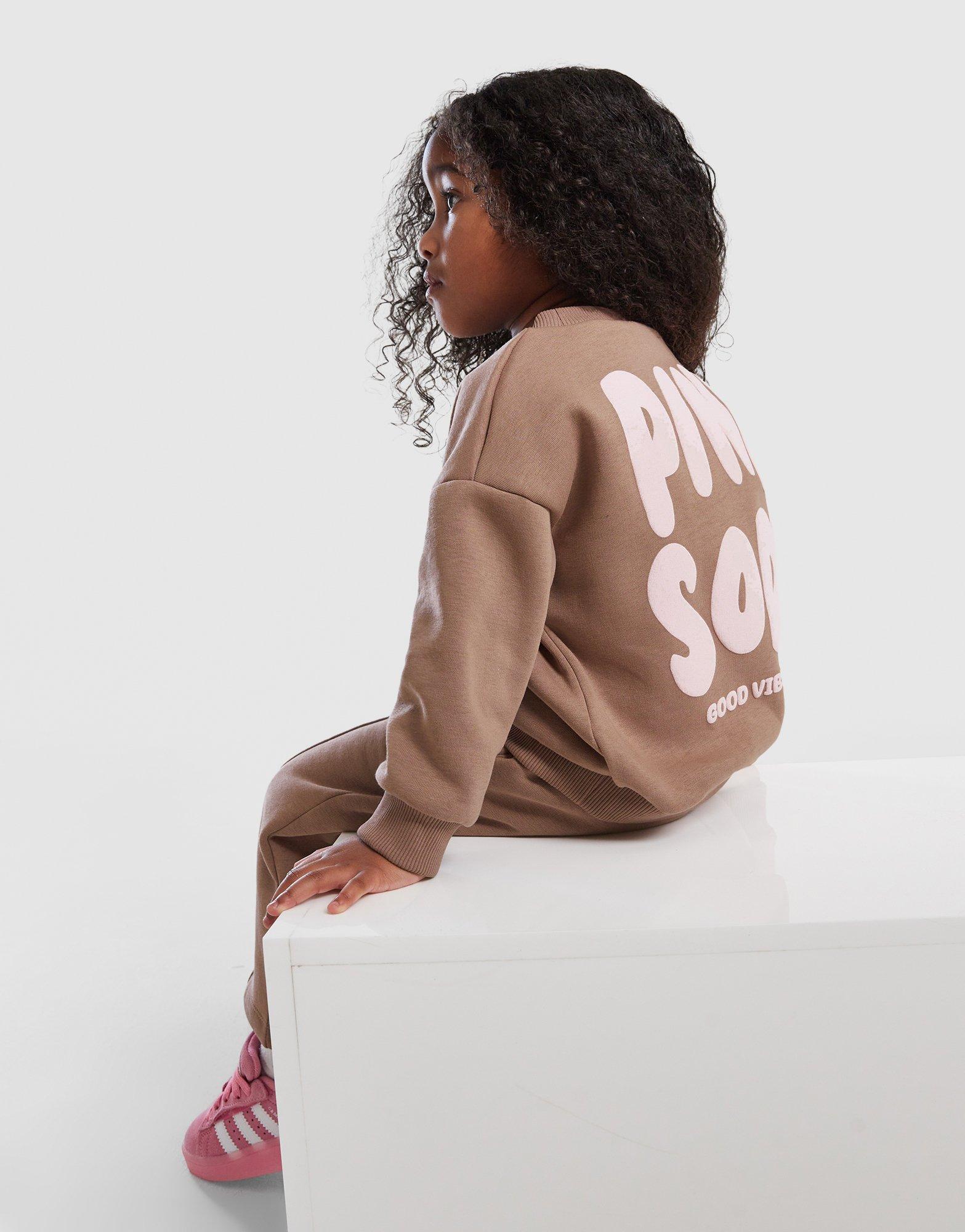 Pink Soda Sport Girls' Mix Crew Tracksuit Infant