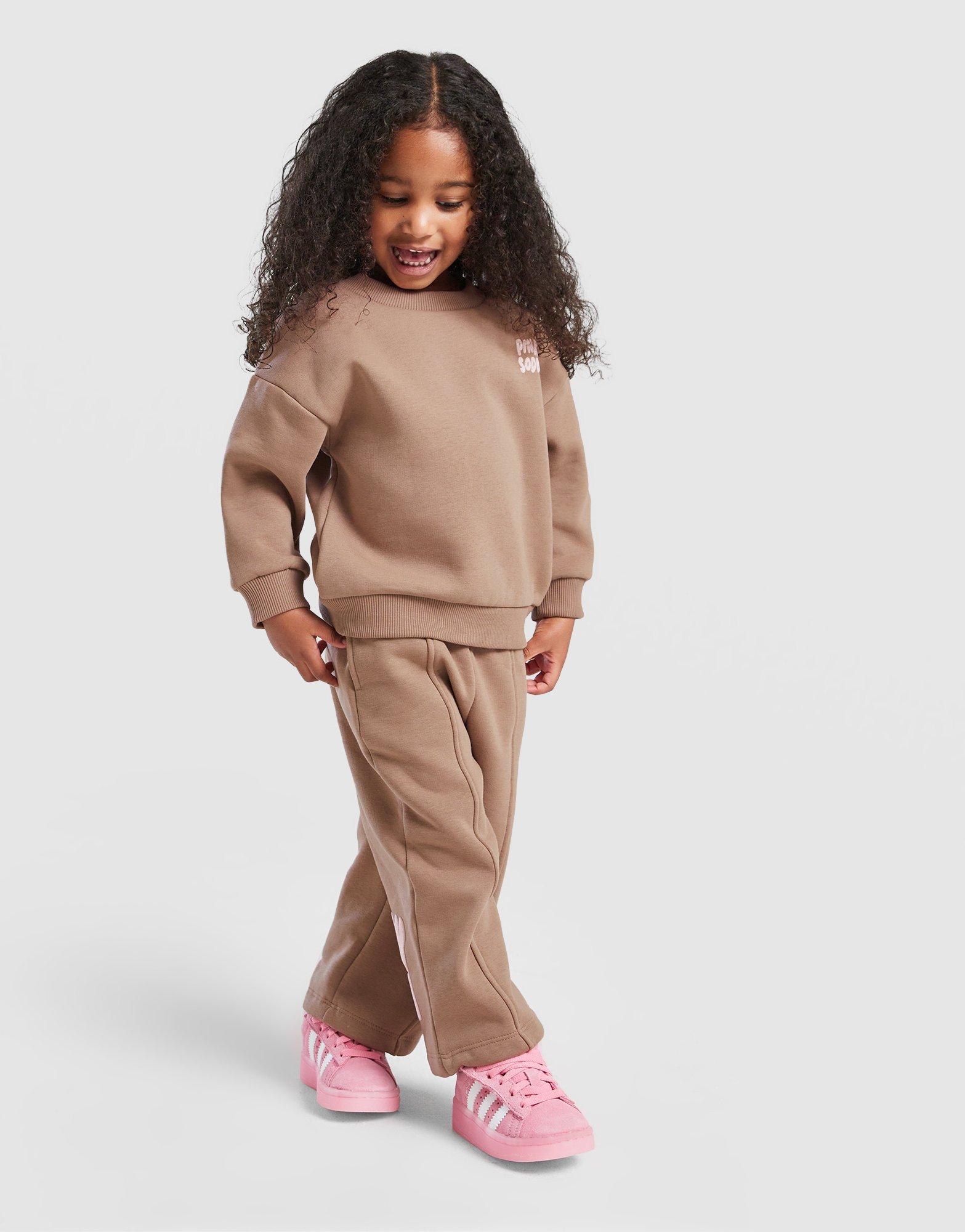 Pink Soda Sport Girls' Mix Crew Tracksuit Infant