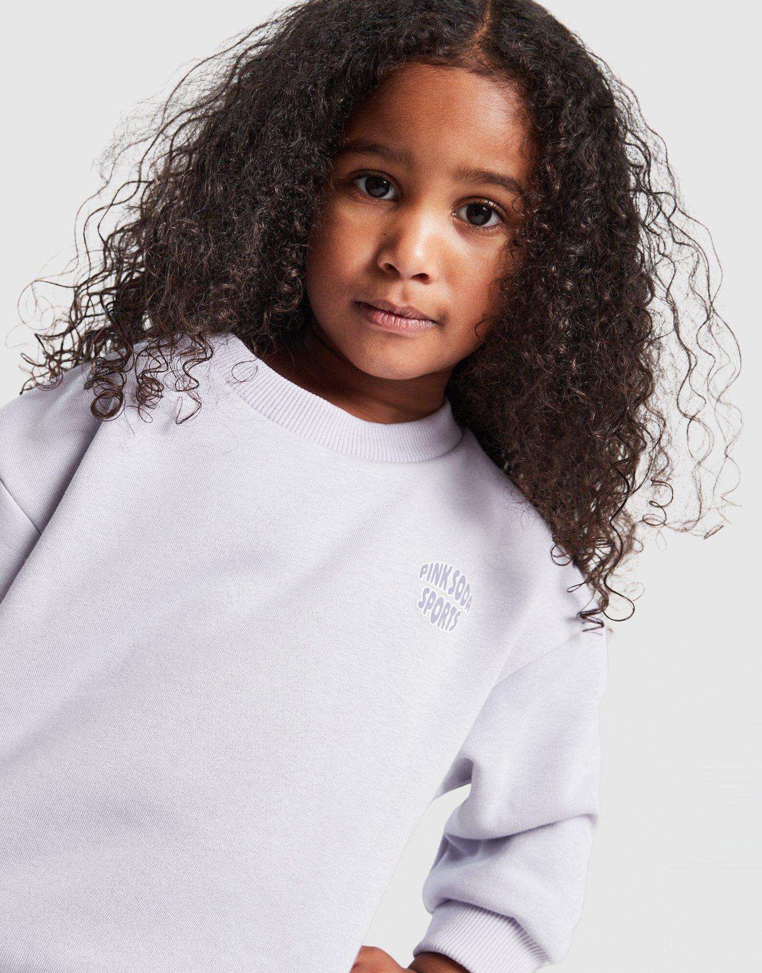 Pink Soda Sport Girls' Scribble Crew Tracksuit Infant