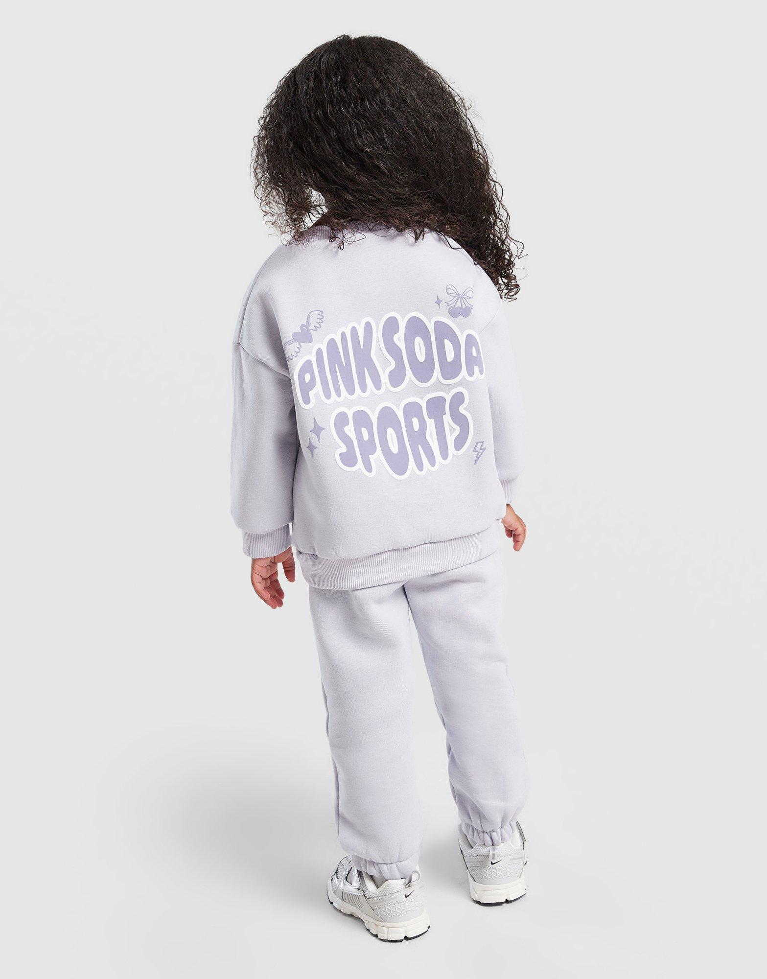 Pink Soda Sport Girls' Scribble Crew Tracksuit Infant