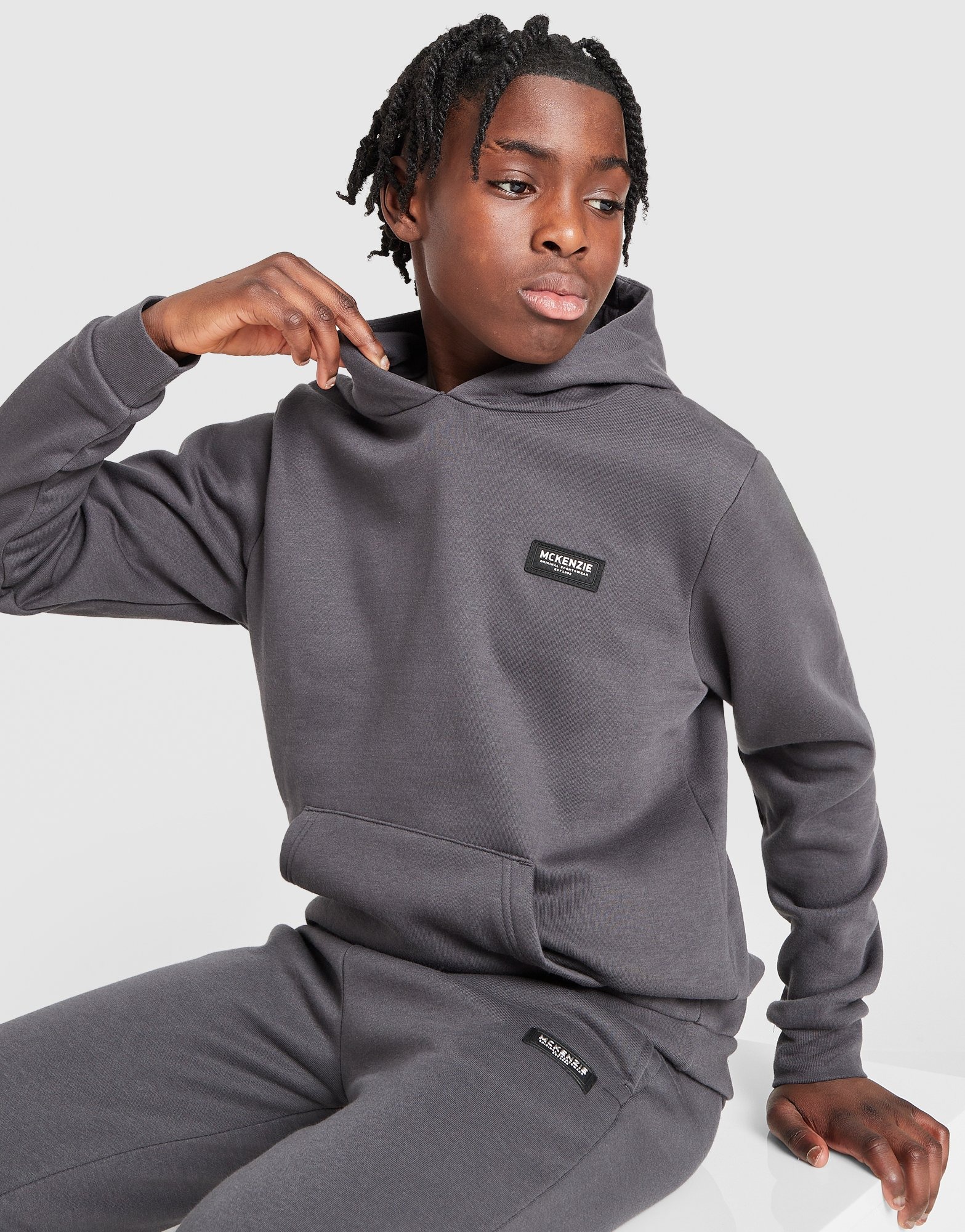 Grey McKenzie Rocco Hoodie Junior | JD Sports UK