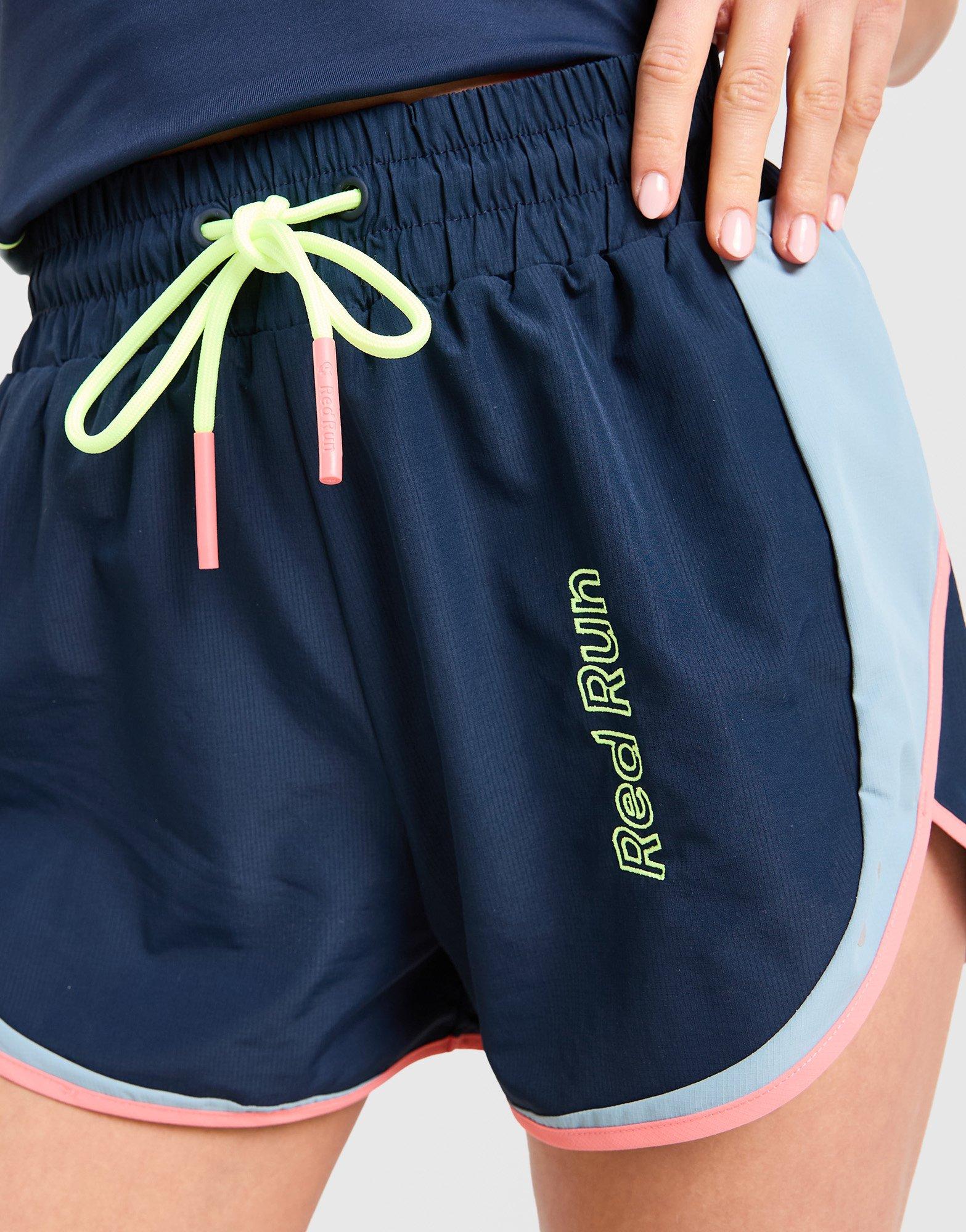 Red Run Activewear Azure Colourblock Running Shorts