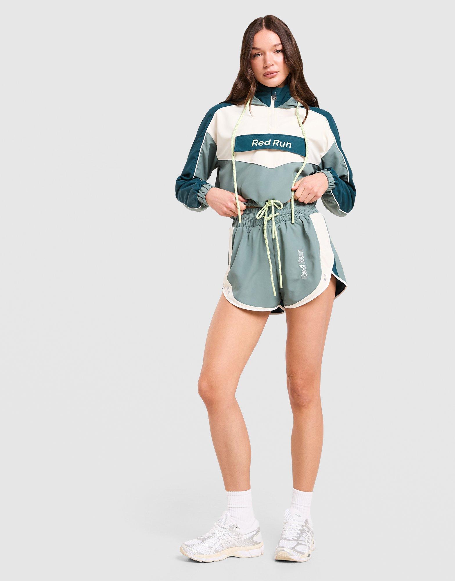 Red Run Activewear Skyline Cropped Windbreaker