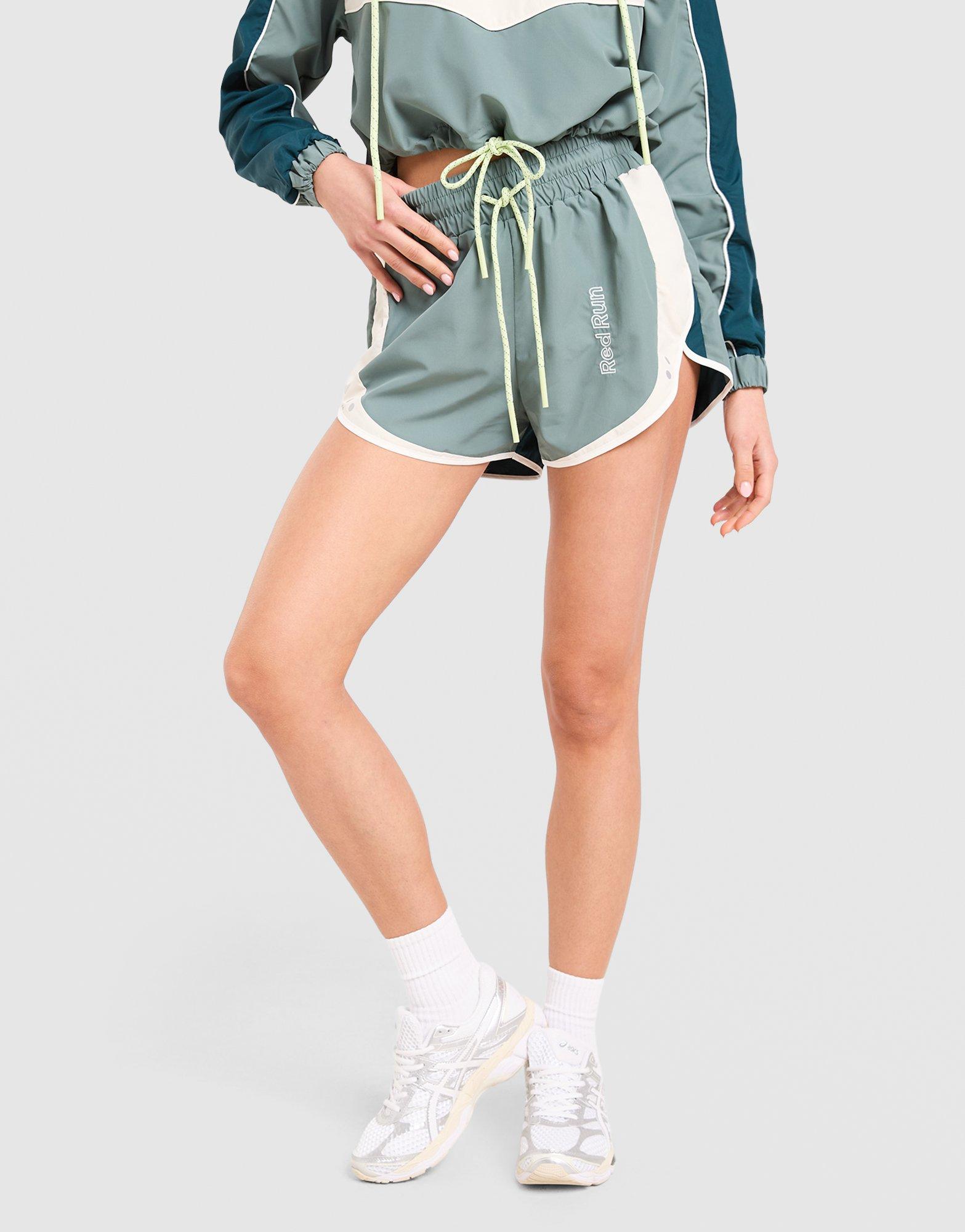 Red Run Activewear Skyline Clour Block Running Shorts