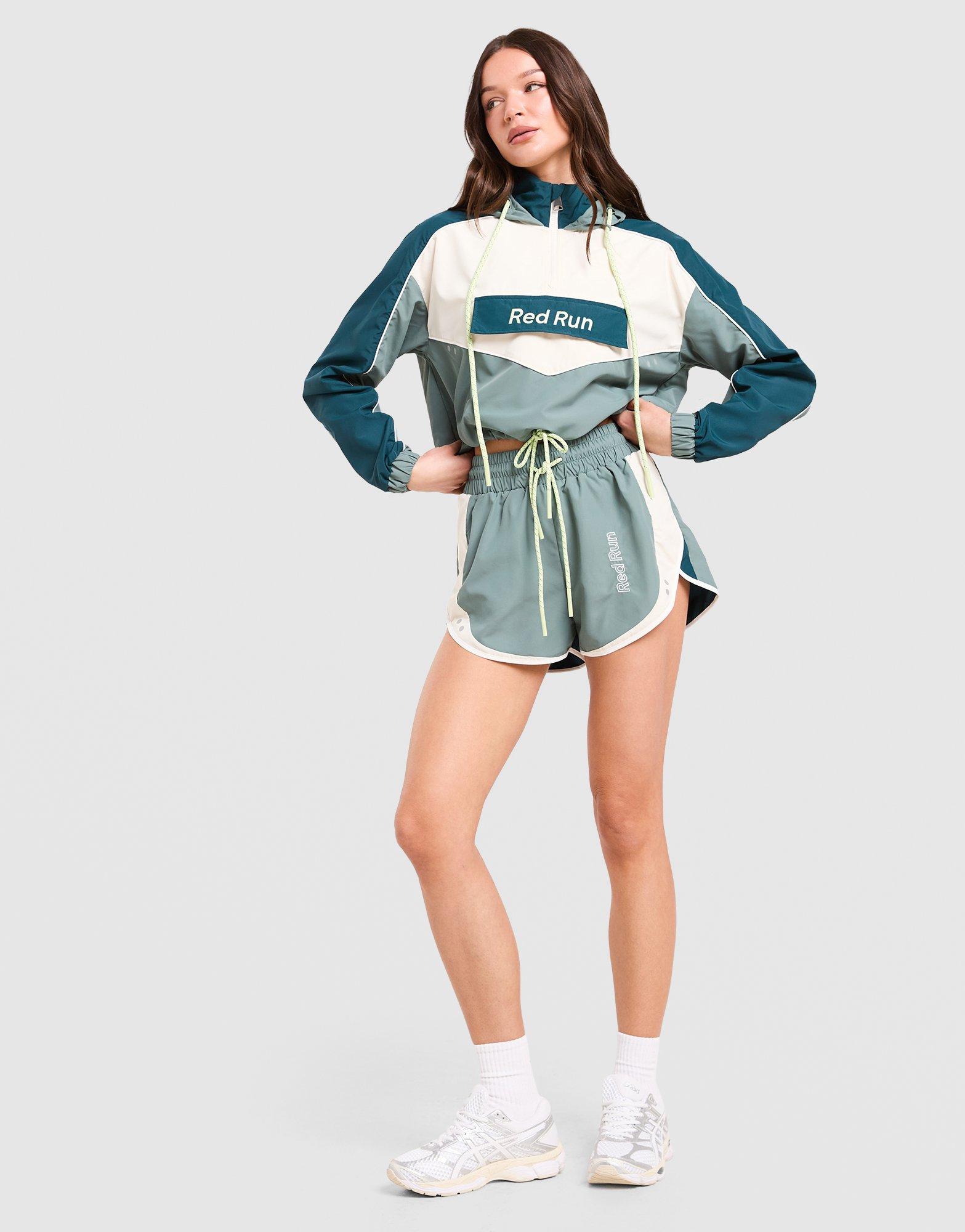 Red Run Activewear Skyline Clour Block Running Shorts