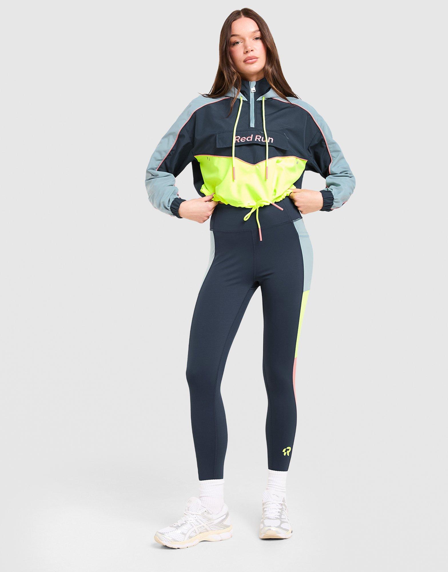 Red Run Activewear Azure Cropped Windbreaker