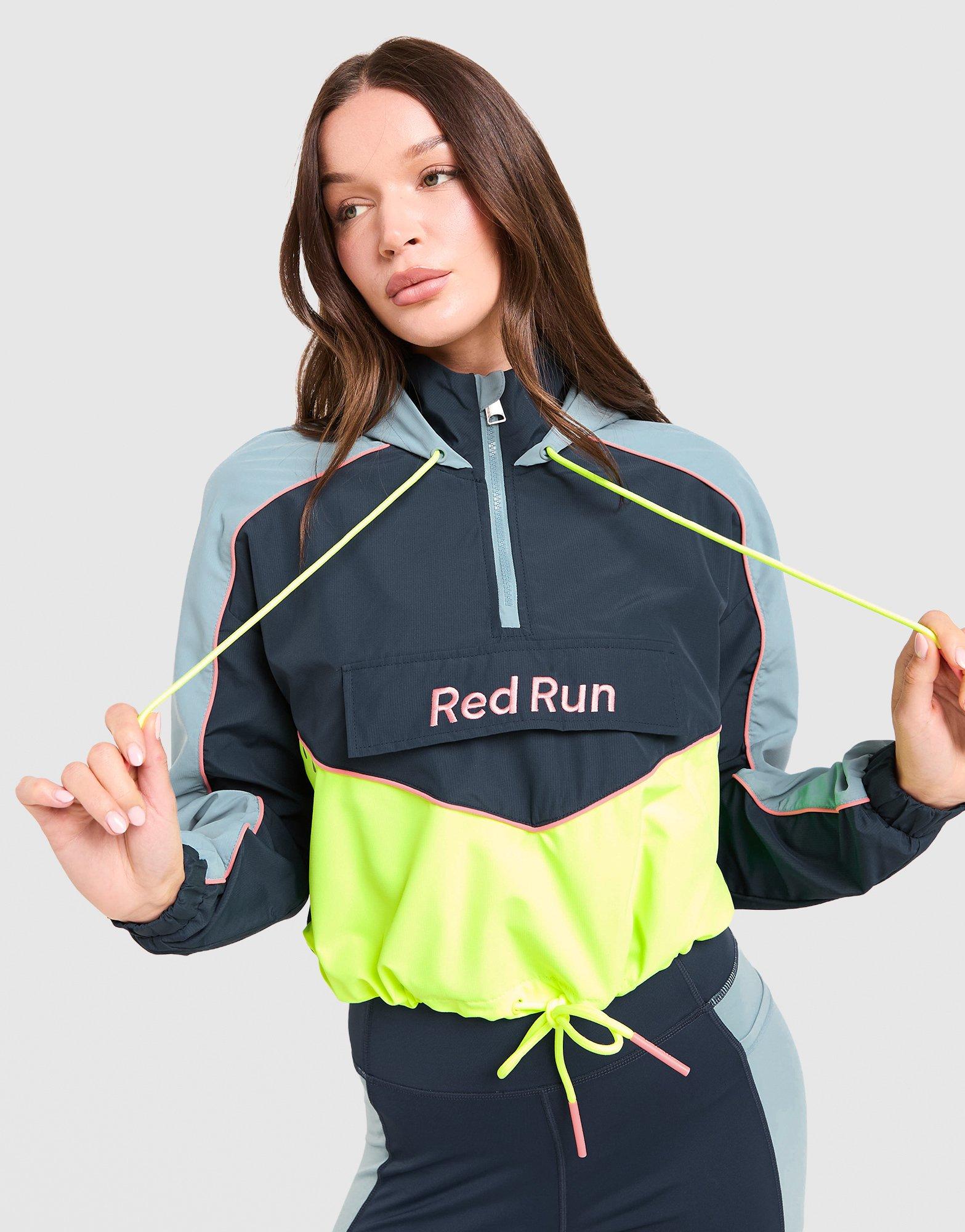Red Run Activewear Azure Cropped Windbreaker